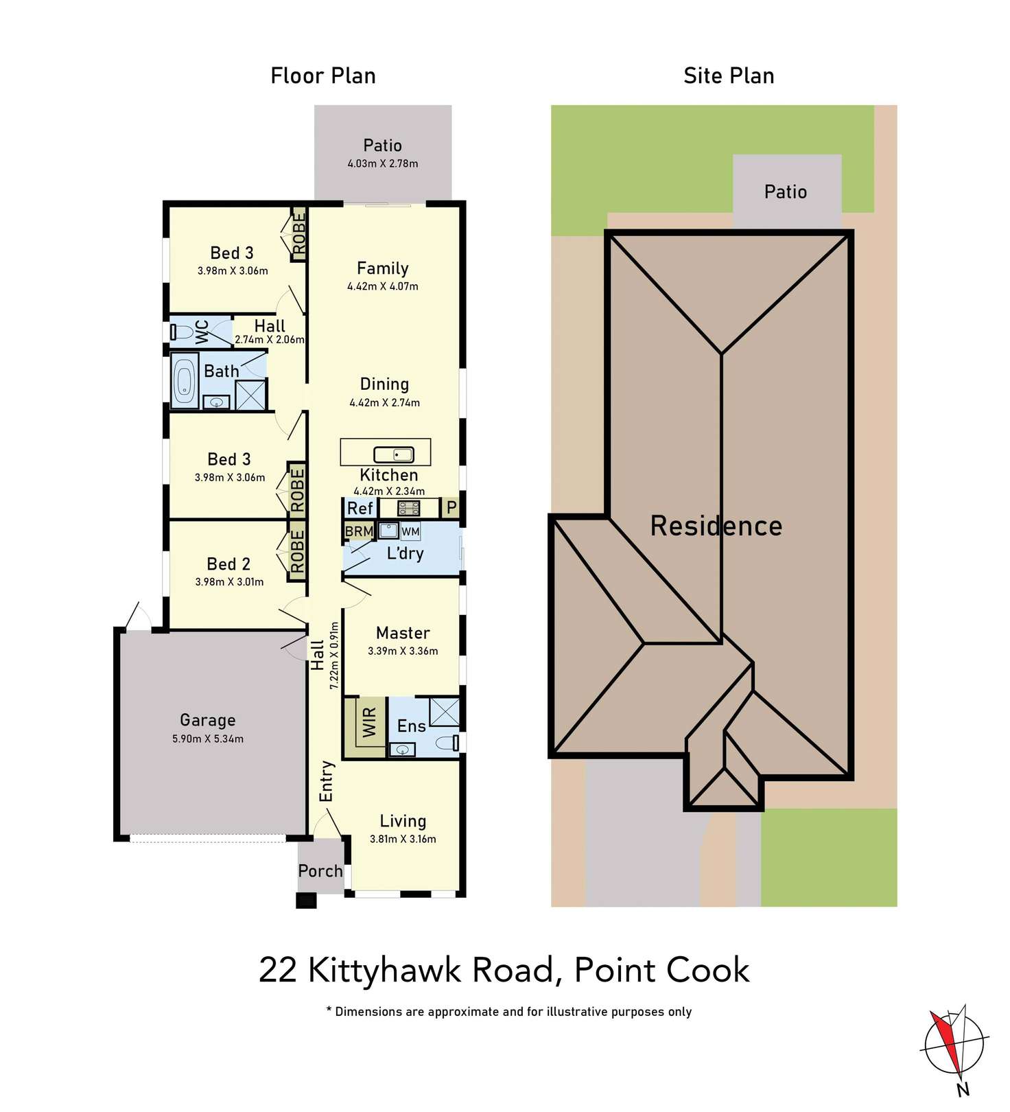 Floorplan of Homely house listing, 22 Kittyhawk Road, Point Cook VIC 3030