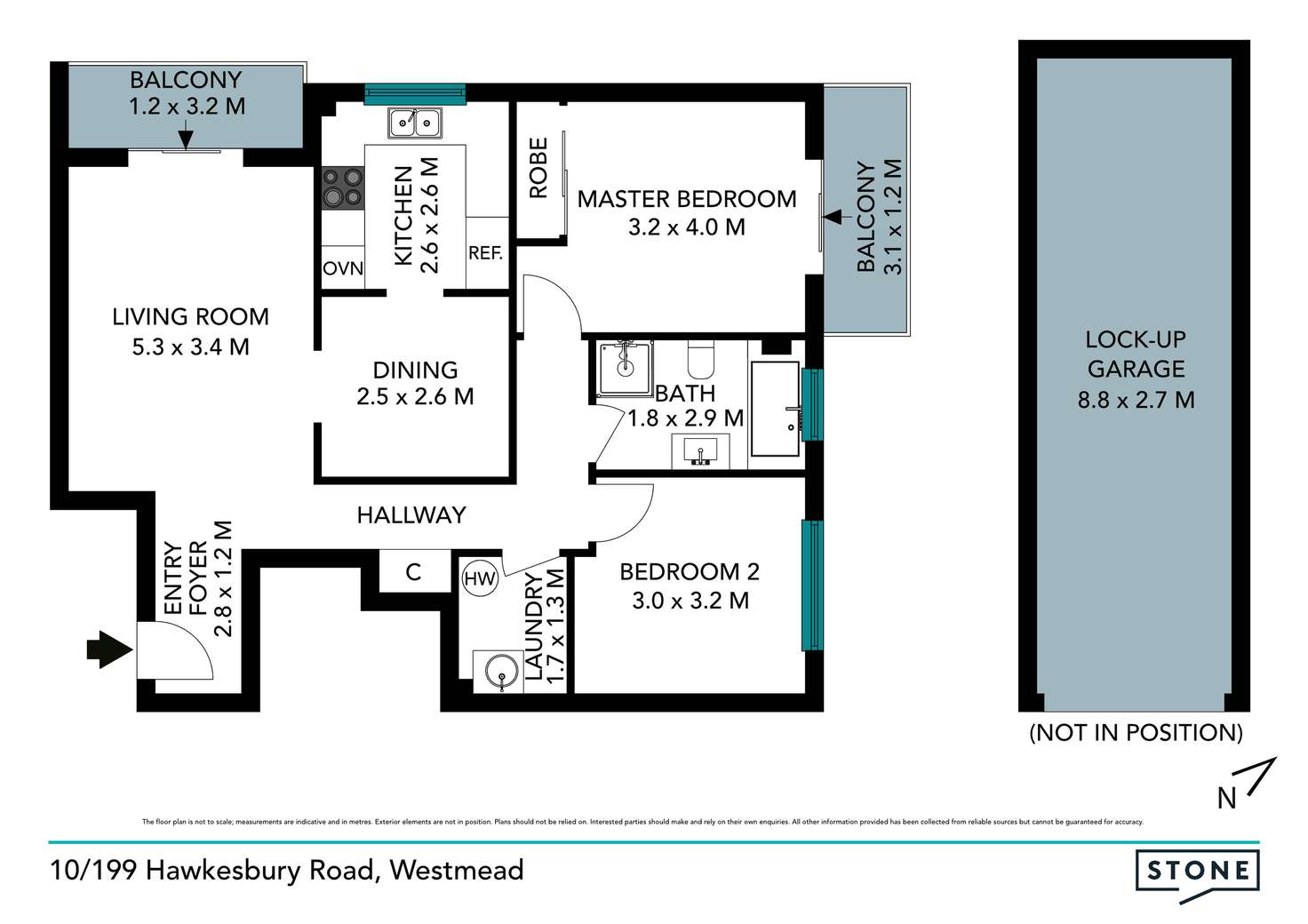 Floorplan of Homely apartment listing, 10/199 Hawkesbury Road, Westmead NSW 2145