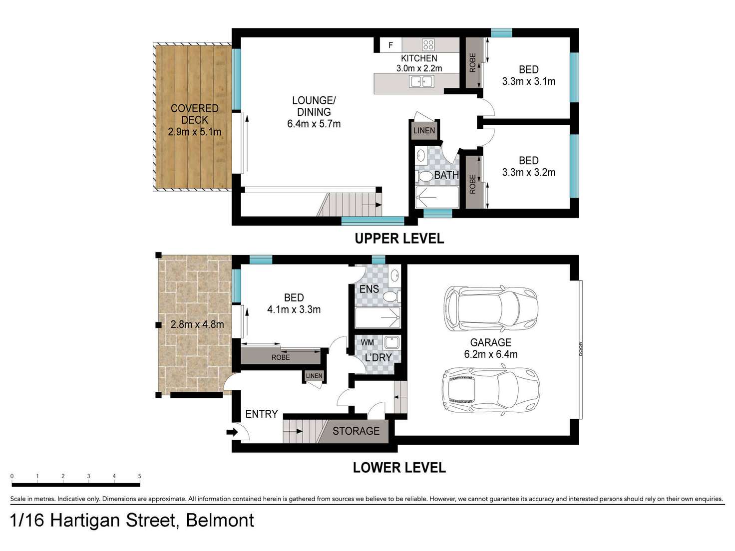Floorplan of Homely townhouse listing, 1/16 Hartigan Street, Belmont QLD 4153