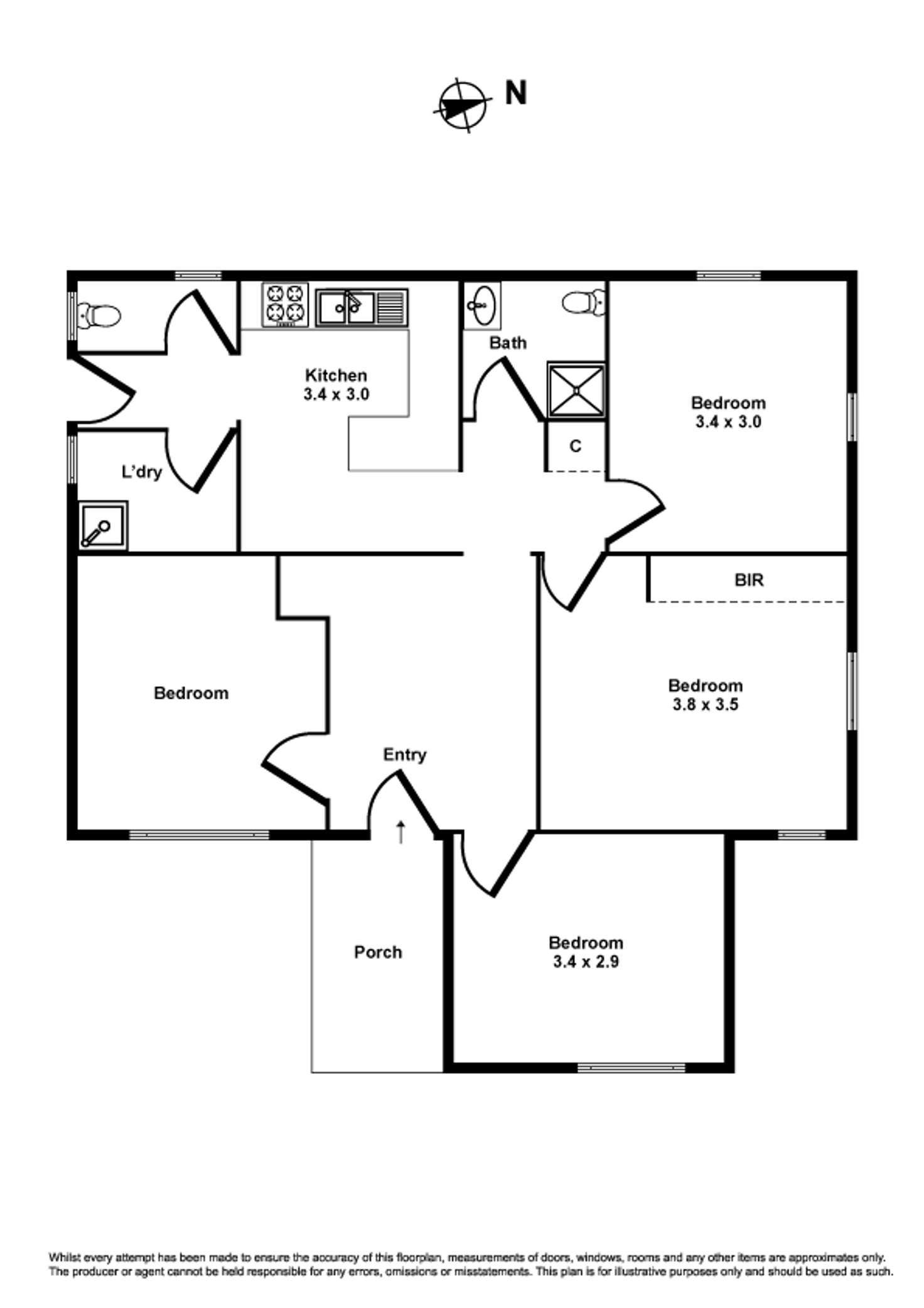 Floorplan of Homely house listing, 12 Thomas Street, Laverton VIC 3028
