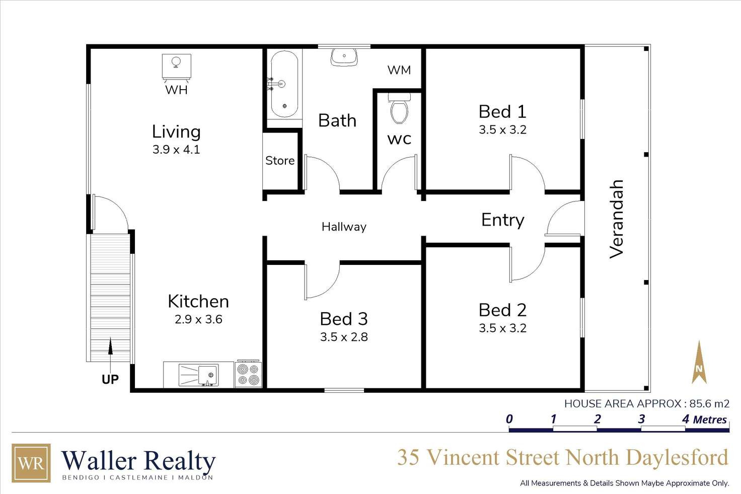Floorplan of Homely house listing, 35 Vincent Street, Daylesford VIC 3460