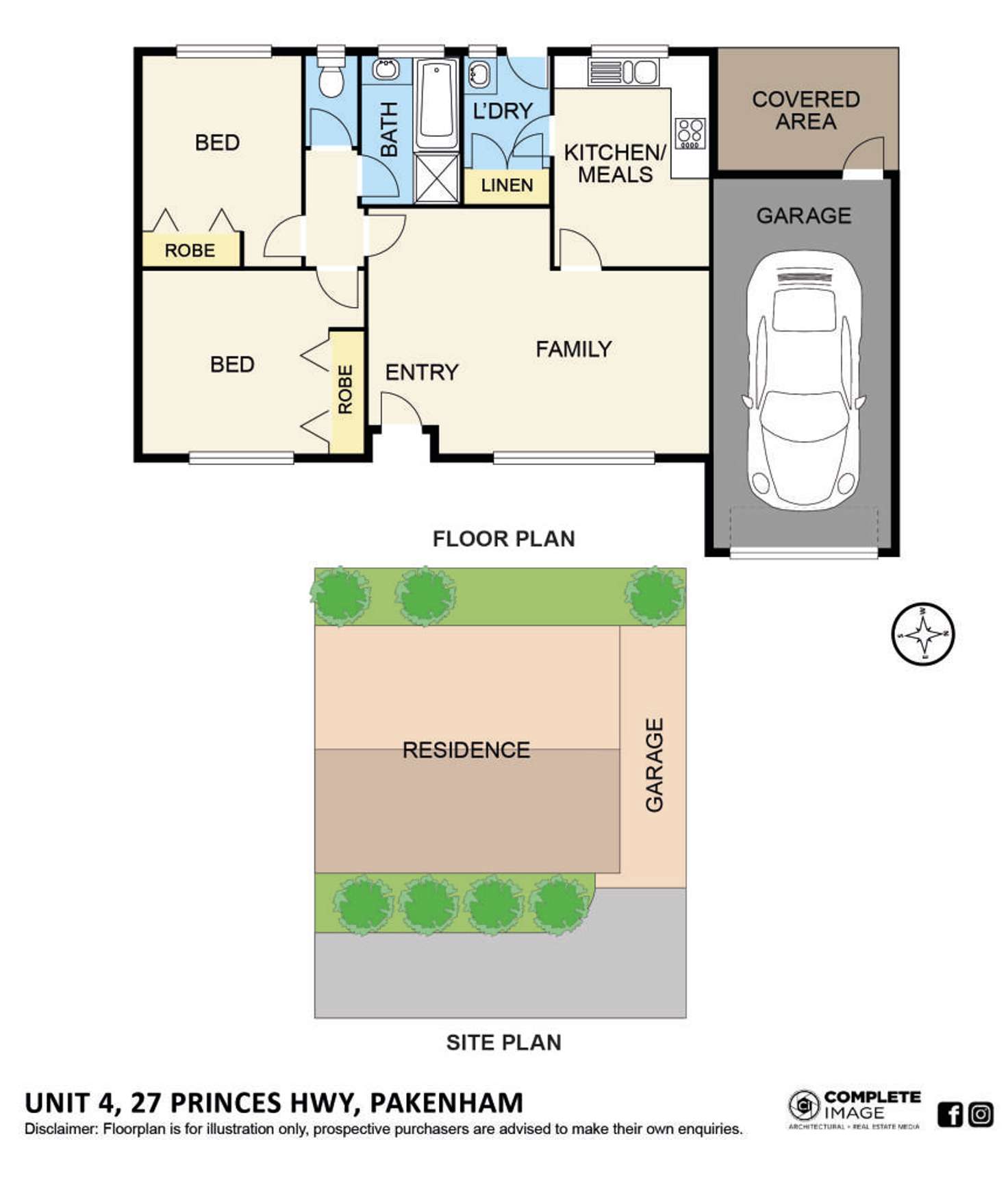 Floorplan of Homely unit listing, 4/27 Princes Highway, Pakenham VIC 3810