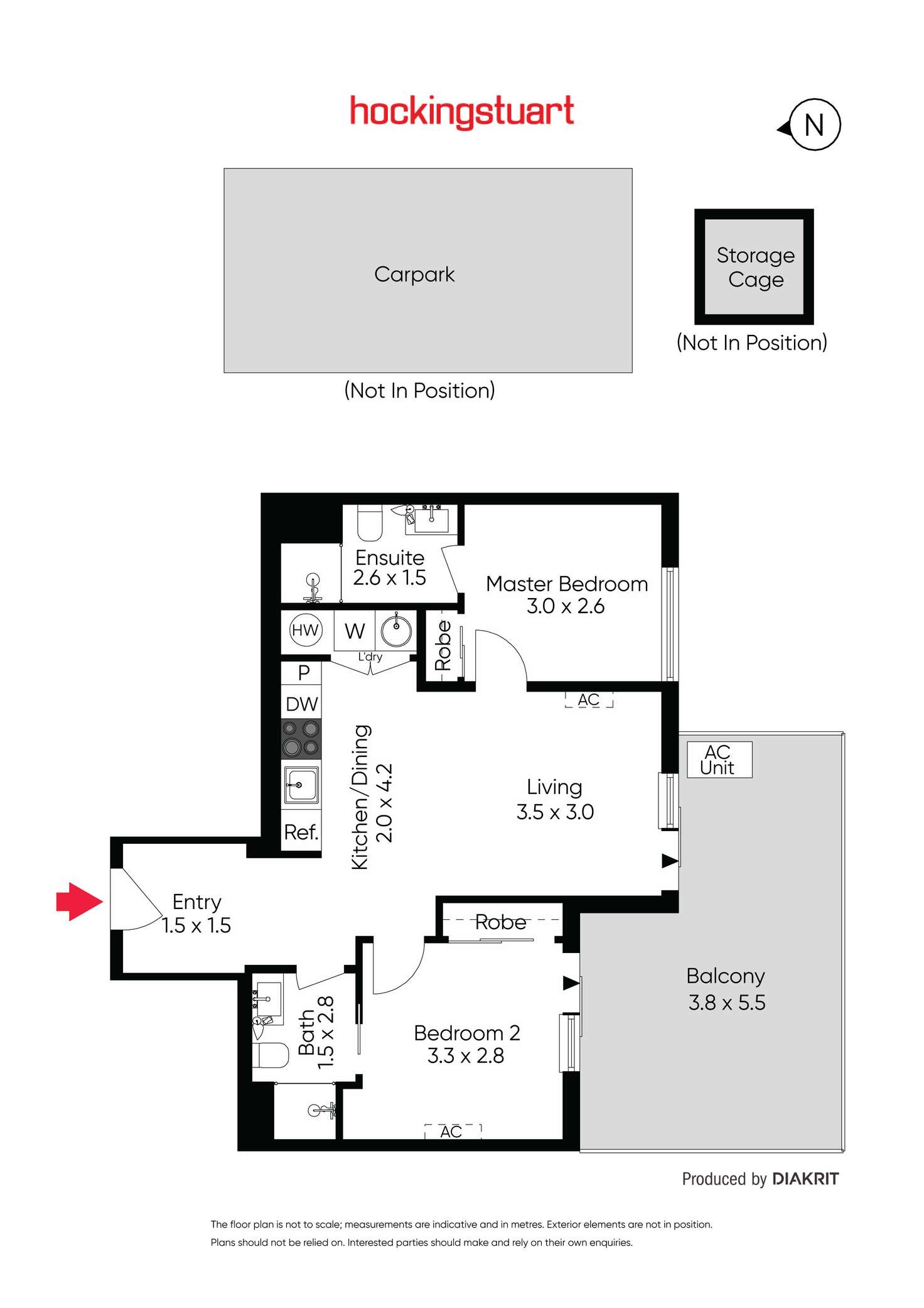 Floorplan of Homely apartment listing, 403/1525 Dandenong Road, Oakleigh VIC 3166