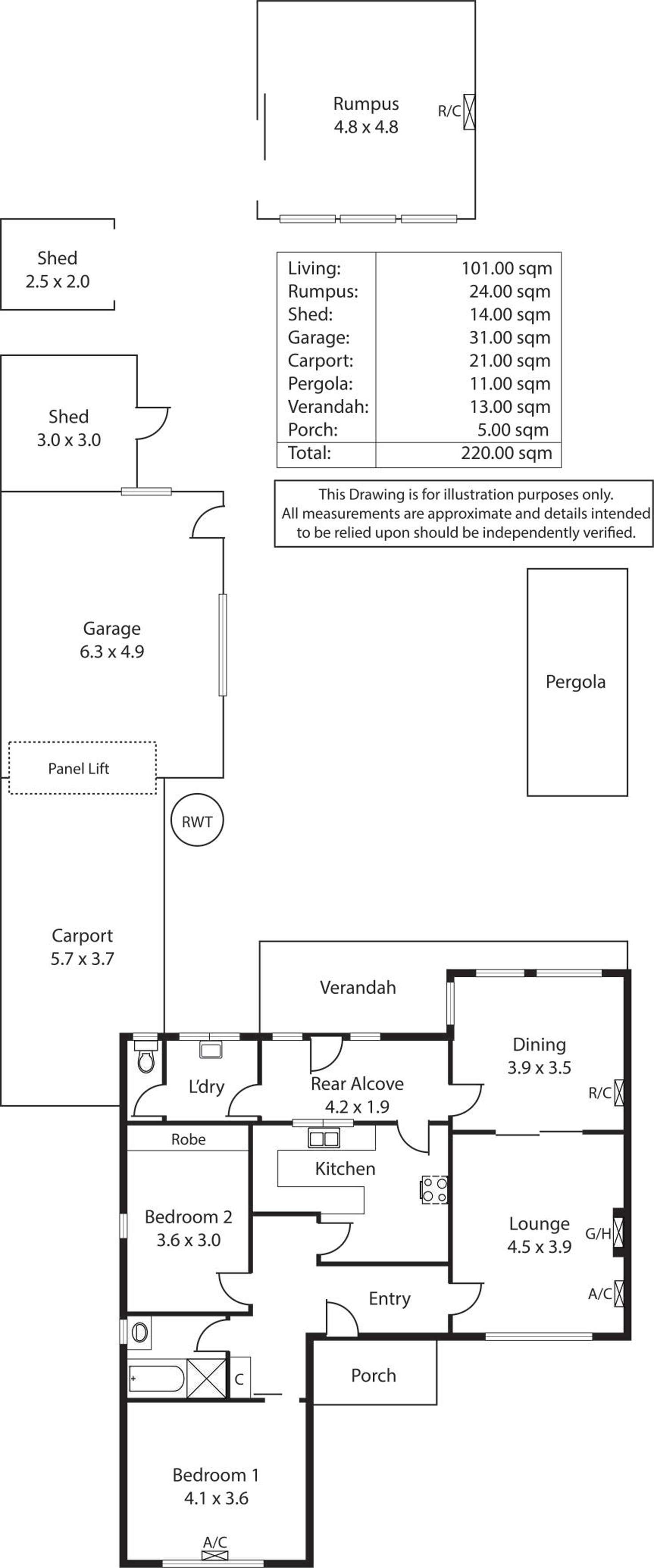 Floorplan of Homely house listing, 21 Adelaide Terrace, Edwardstown SA 5039