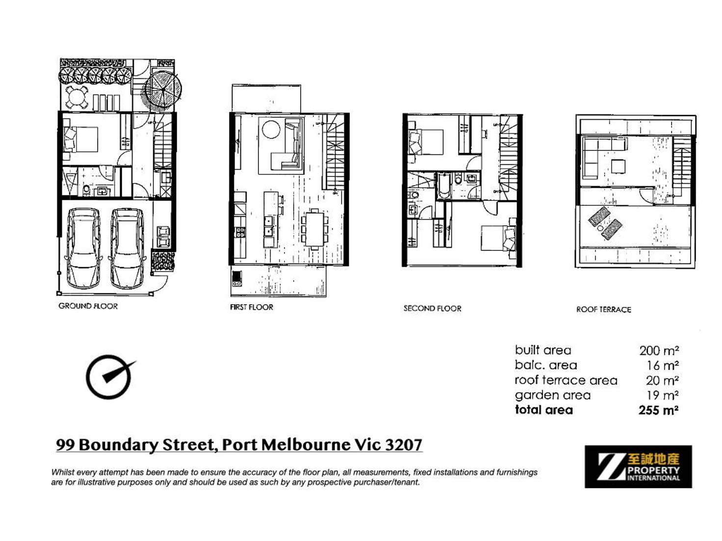 Floorplan of Homely townhouse listing, 99 Boundary Street, Port Melbourne VIC 3207