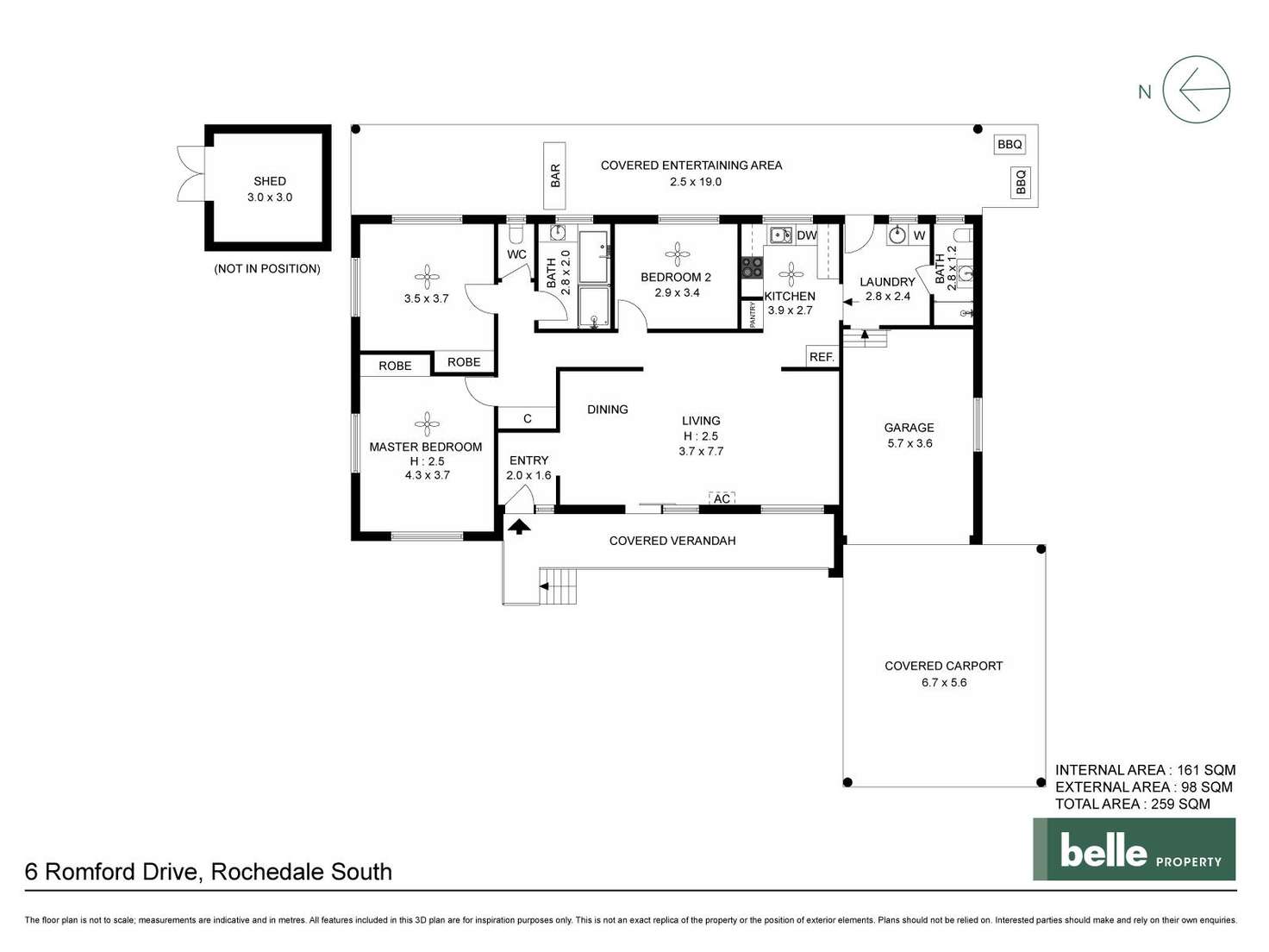 Floorplan of Homely house listing, 6 Romford Drive, Rochedale South QLD 4123