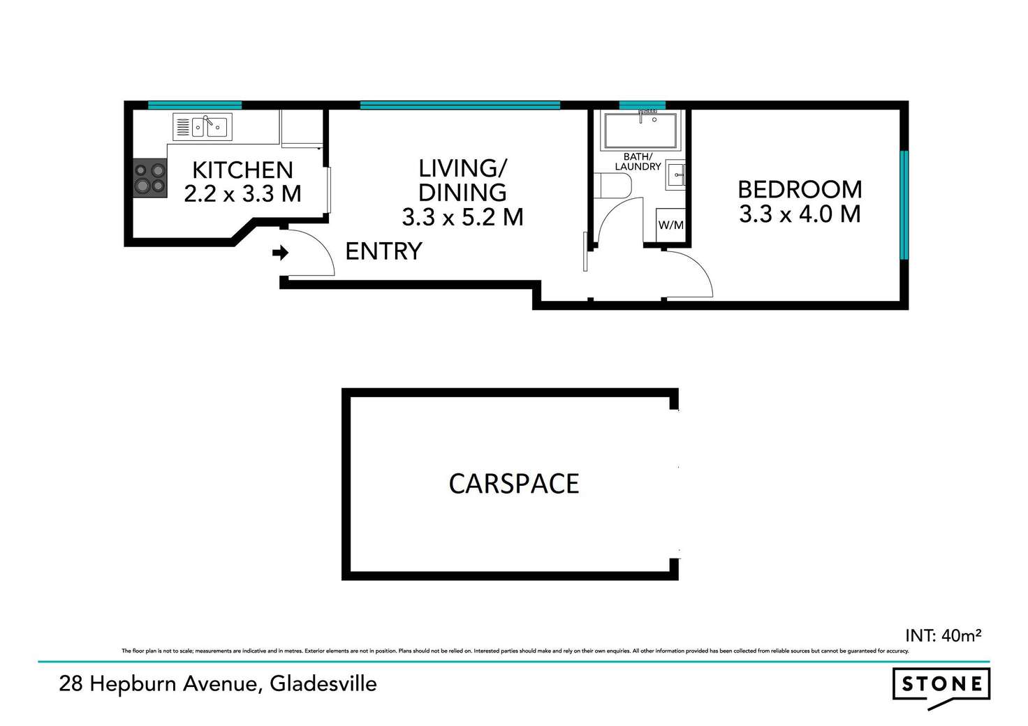 Floorplan of Homely apartment listing, 3/28 Hepburn Avenue, Gladesville NSW 2111