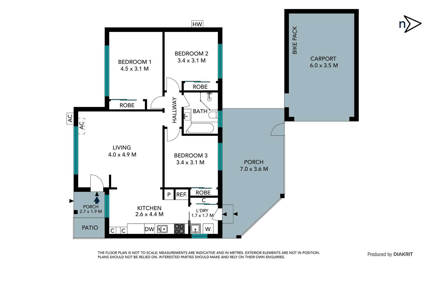 Floorplan of Homely unit listing, 1/14 Maxwell Street, Lalor VIC 3075