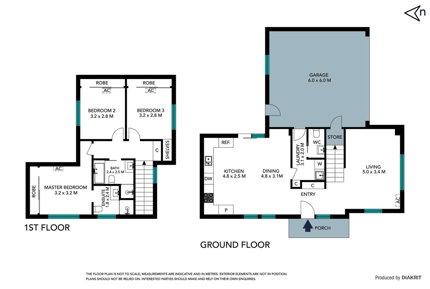 Floorplan of Homely townhouse listing, 1/16 Asquith Street, Reservoir VIC 3073