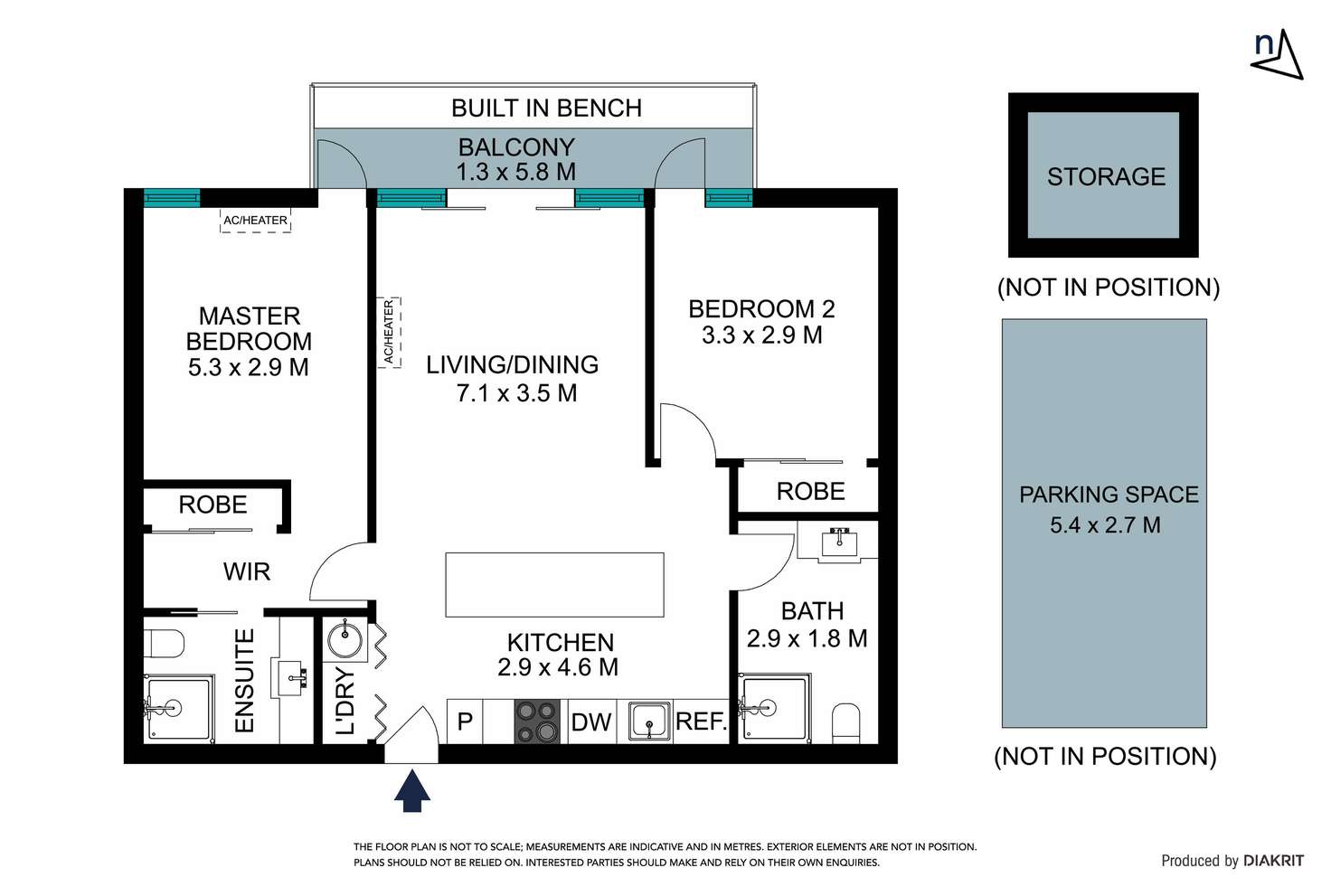 Floorplan of Homely apartment listing, 304/48 Oleander Drive, Mill Park VIC 3082