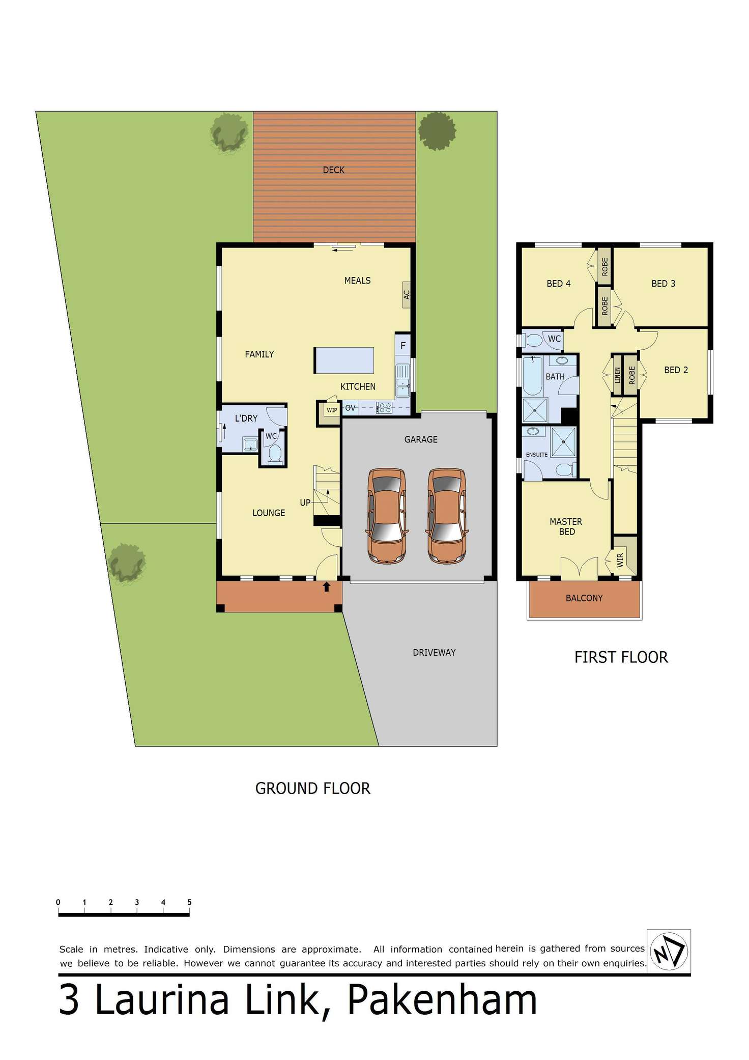 Floorplan of Homely house listing, 3 Laurina Link, Pakenham VIC 3810