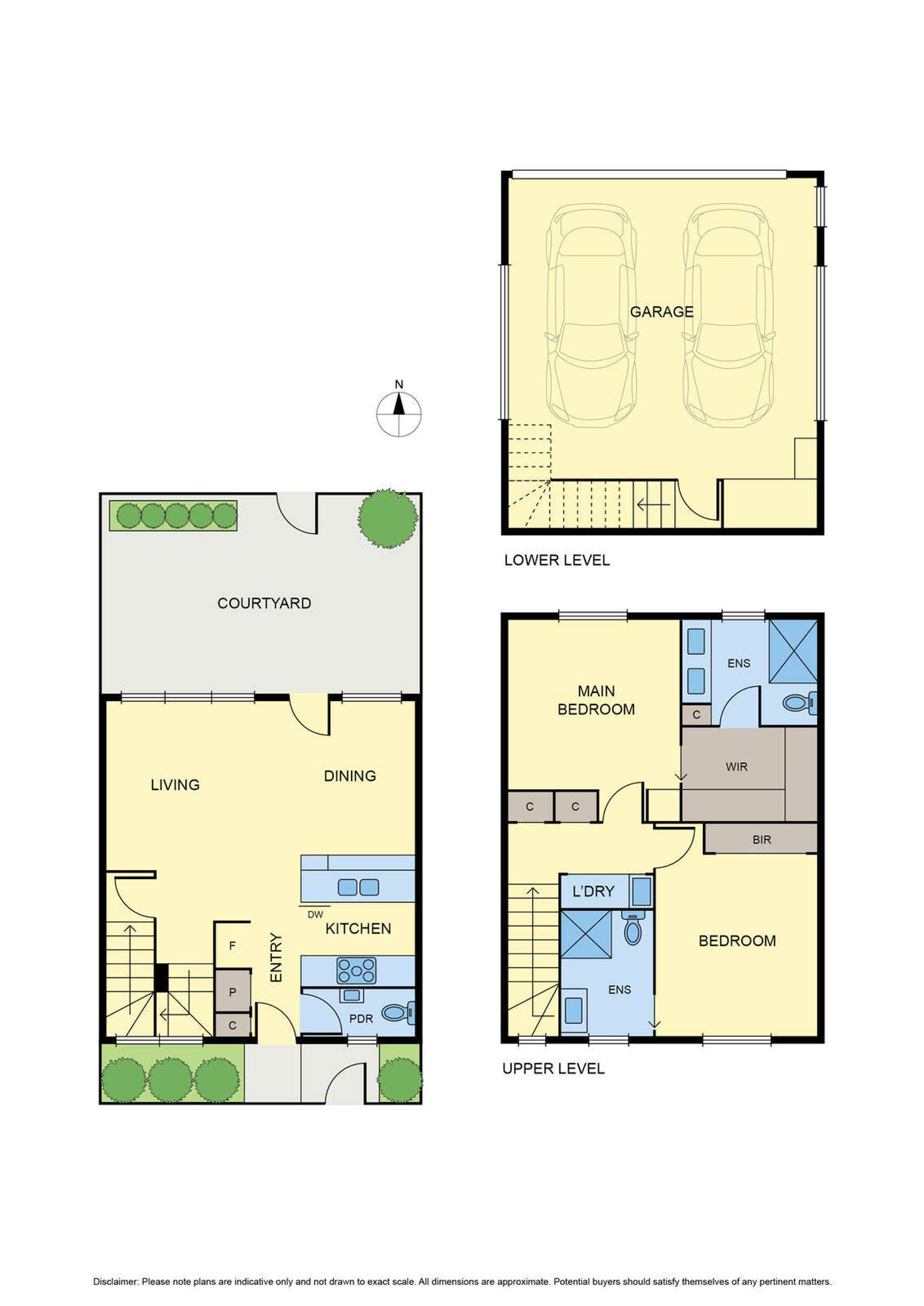 Floorplan of Homely townhouse listing, 6/28 Flower Street, Essendon VIC 3040