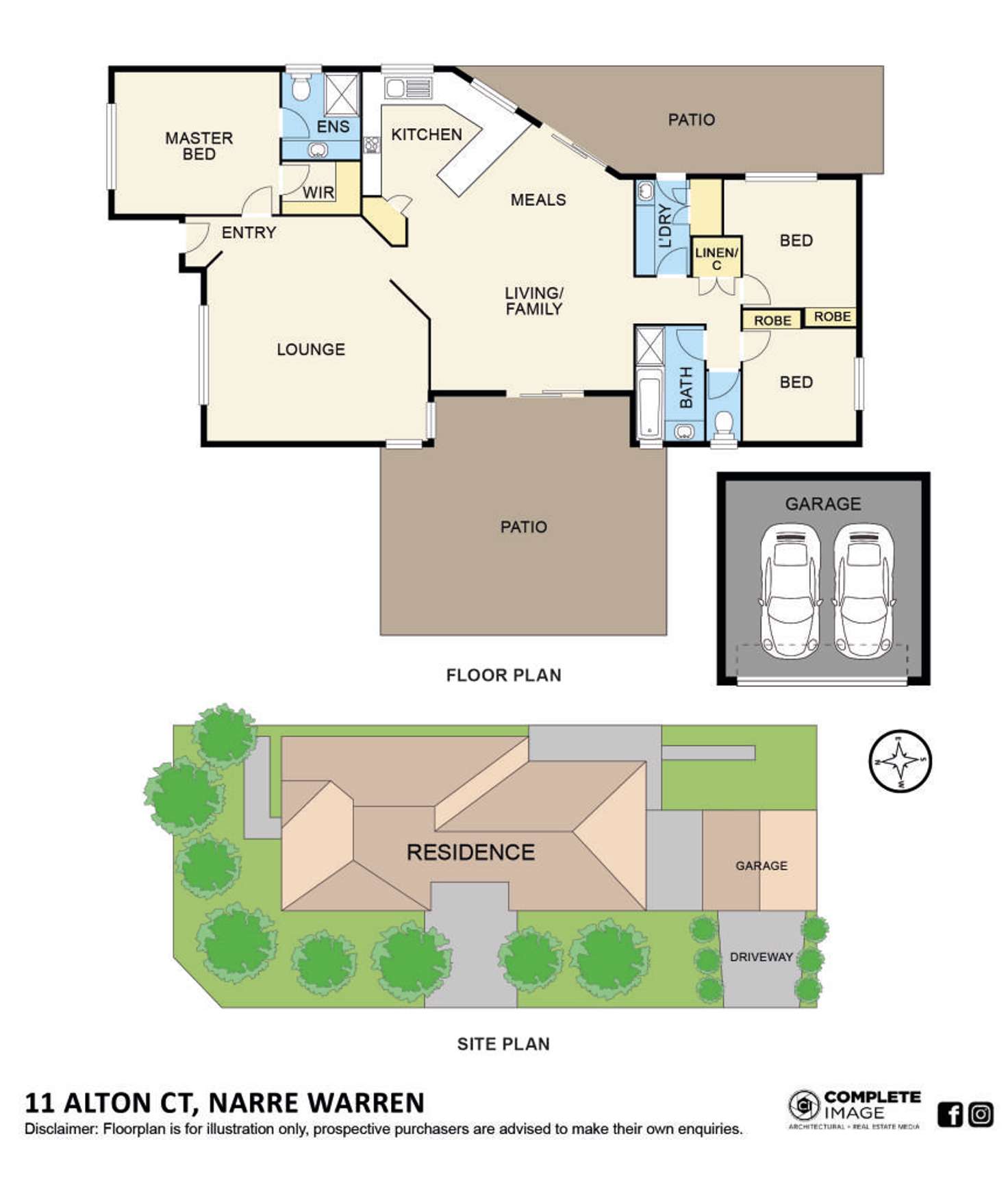 Floorplan of Homely house listing, 11 Alton Court, Narre Warren VIC 3805