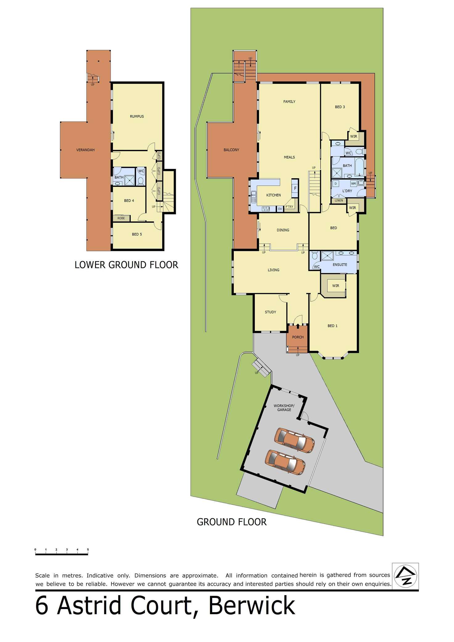 Floorplan of Homely house listing, 6 Astrid Court, Berwick VIC 3806