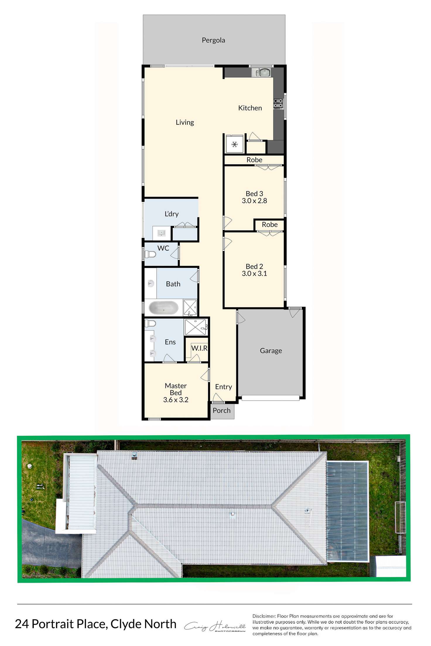 Floorplan of Homely house listing, 24 Portrait Place, Clyde North VIC 3978