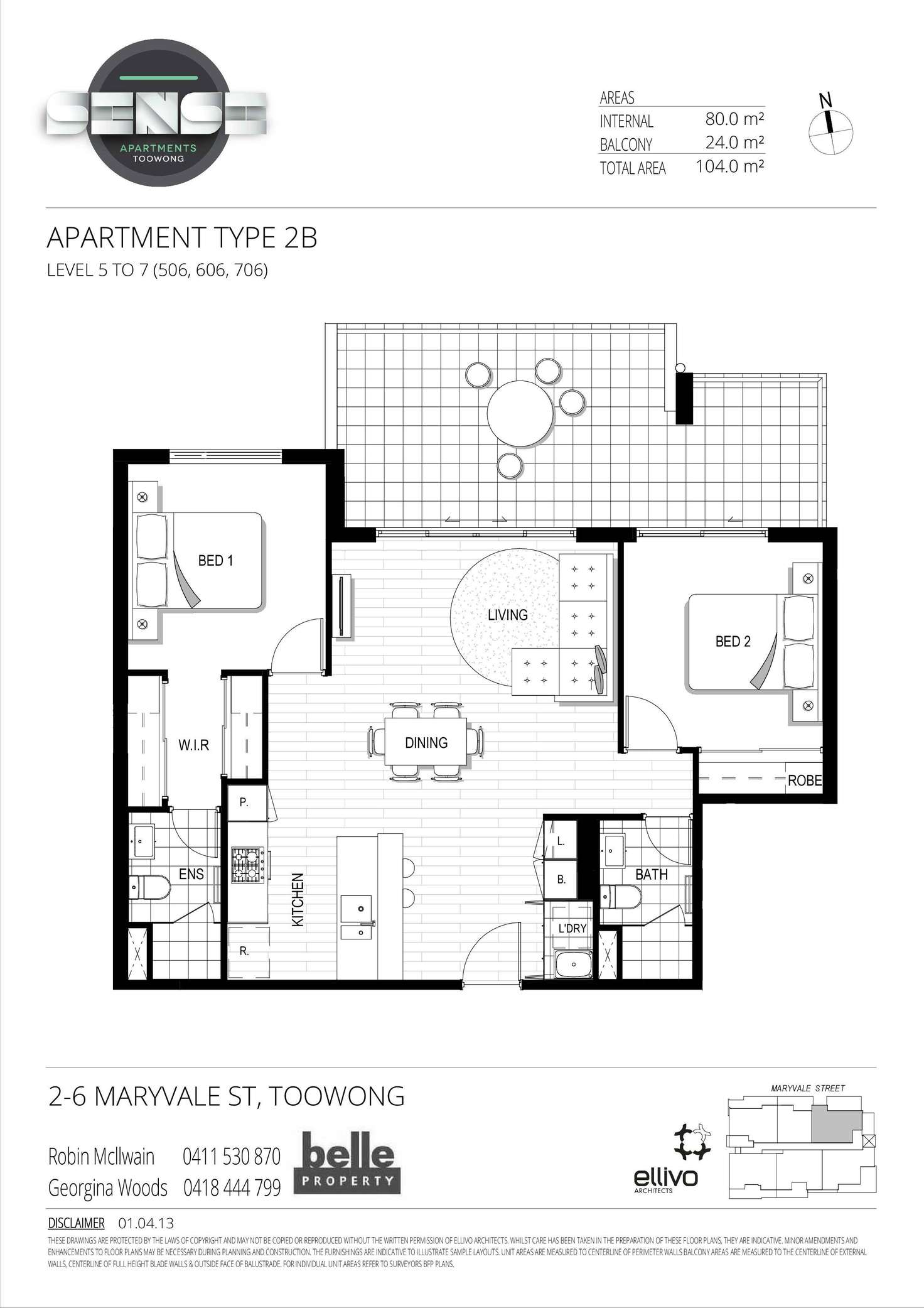 Floorplan of Homely unit listing, 506/2 Maryvale Street, Toowong QLD 4066