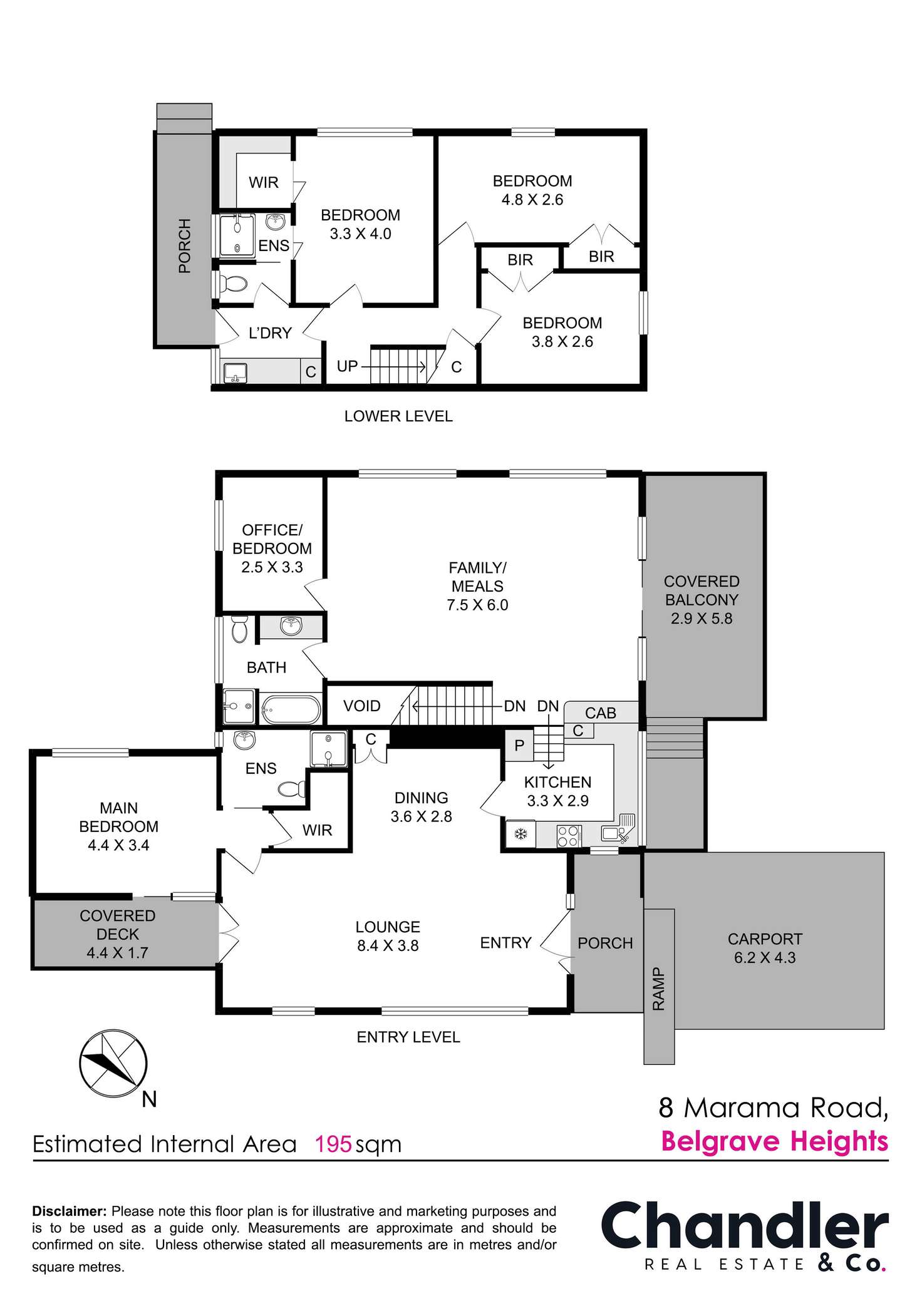Floorplan of Homely house listing, 8 Marama Road, Belgrave Heights VIC 3160
