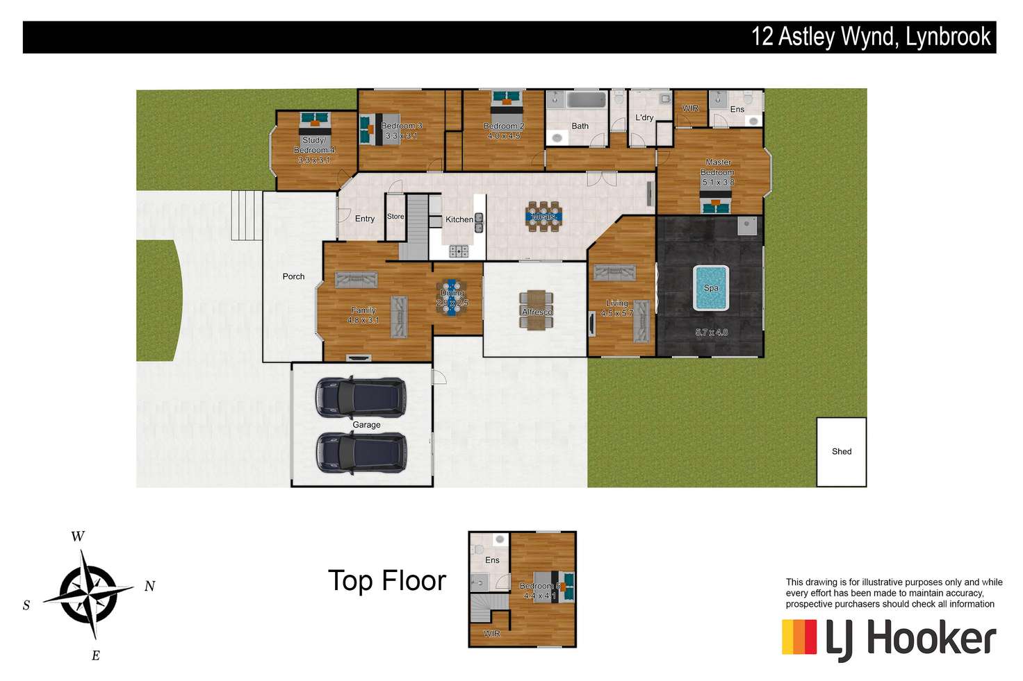 Floorplan of Homely house listing, 12 Astley Wynd, Lynbrook VIC 3975