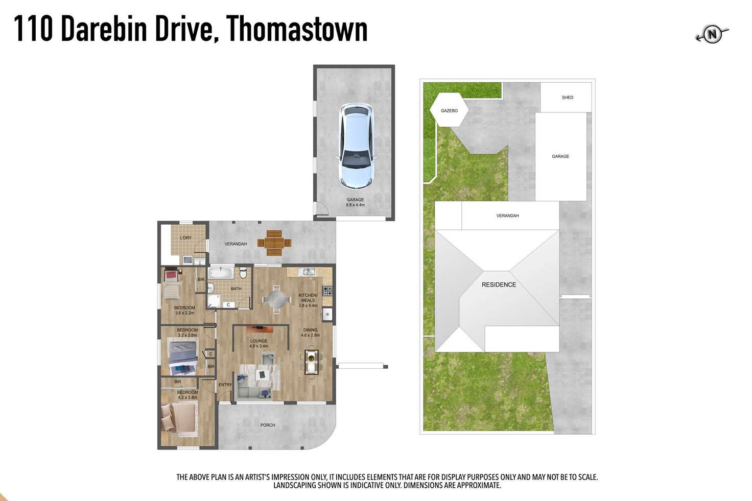 Floorplan of Homely house listing, 110 Darebin Drive, Thomastown VIC 3074