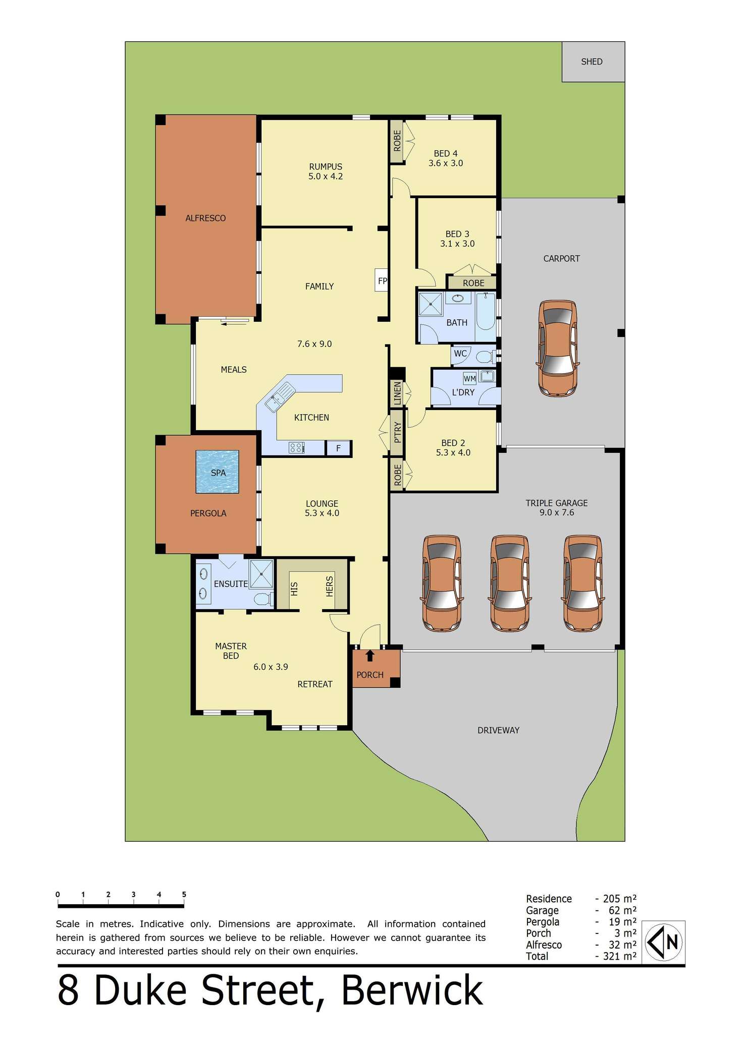 Floorplan of Homely house listing, 8 Duke Street, Berwick VIC 3806