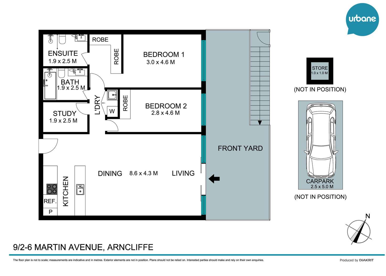 Floorplan of Homely apartment listing, G09/2-6 Martin Avenue, Arncliffe NSW 2205