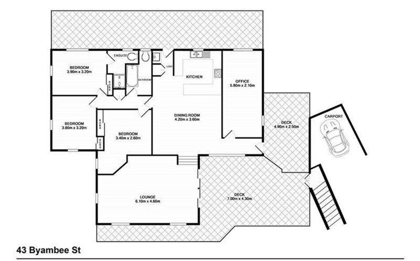 Floorplan of Homely house listing, 43 Byambee Street, Kenmore QLD 4069