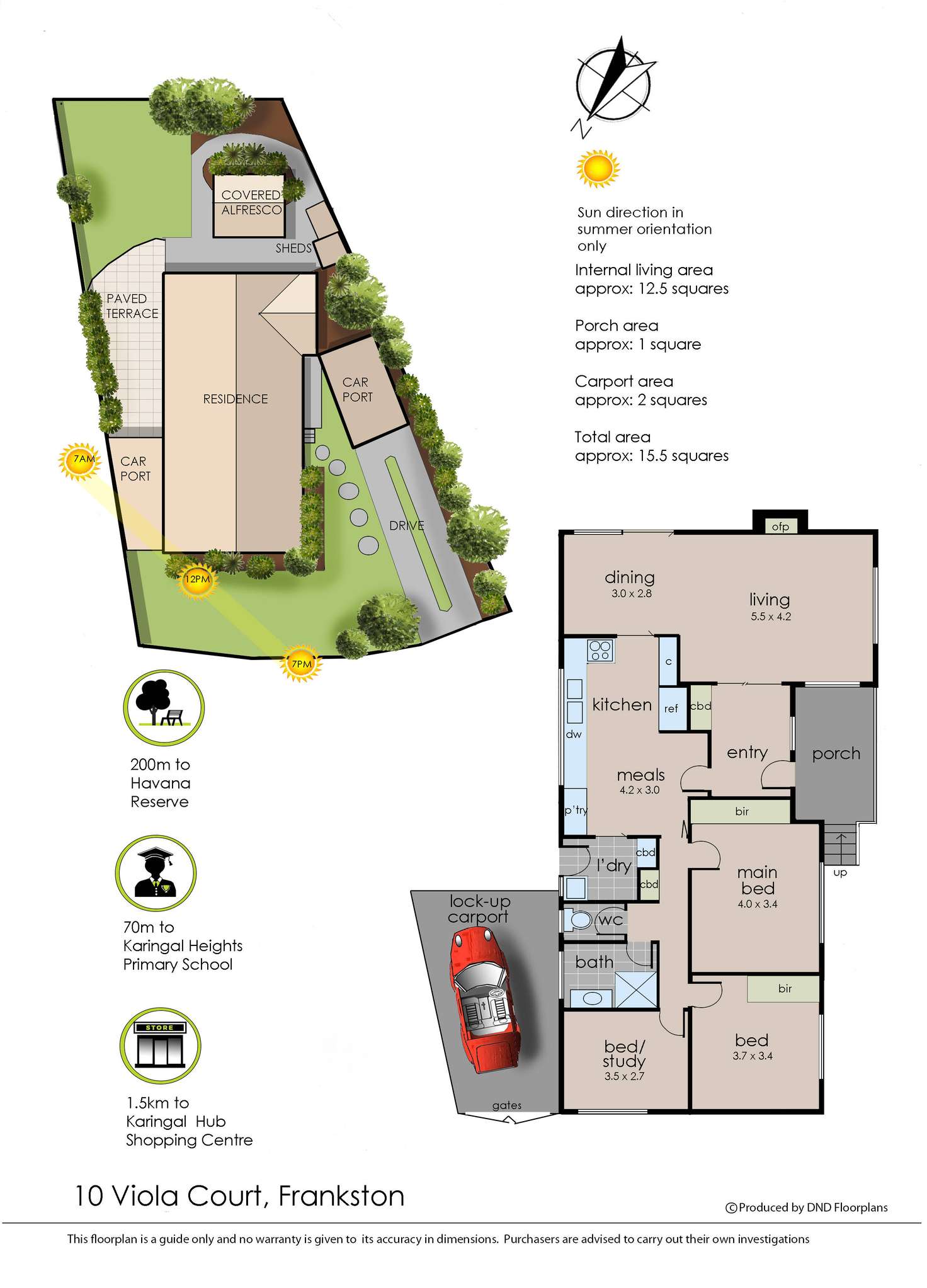 Floorplan of Homely house listing, 10 Viola Court, Frankston VIC 3199