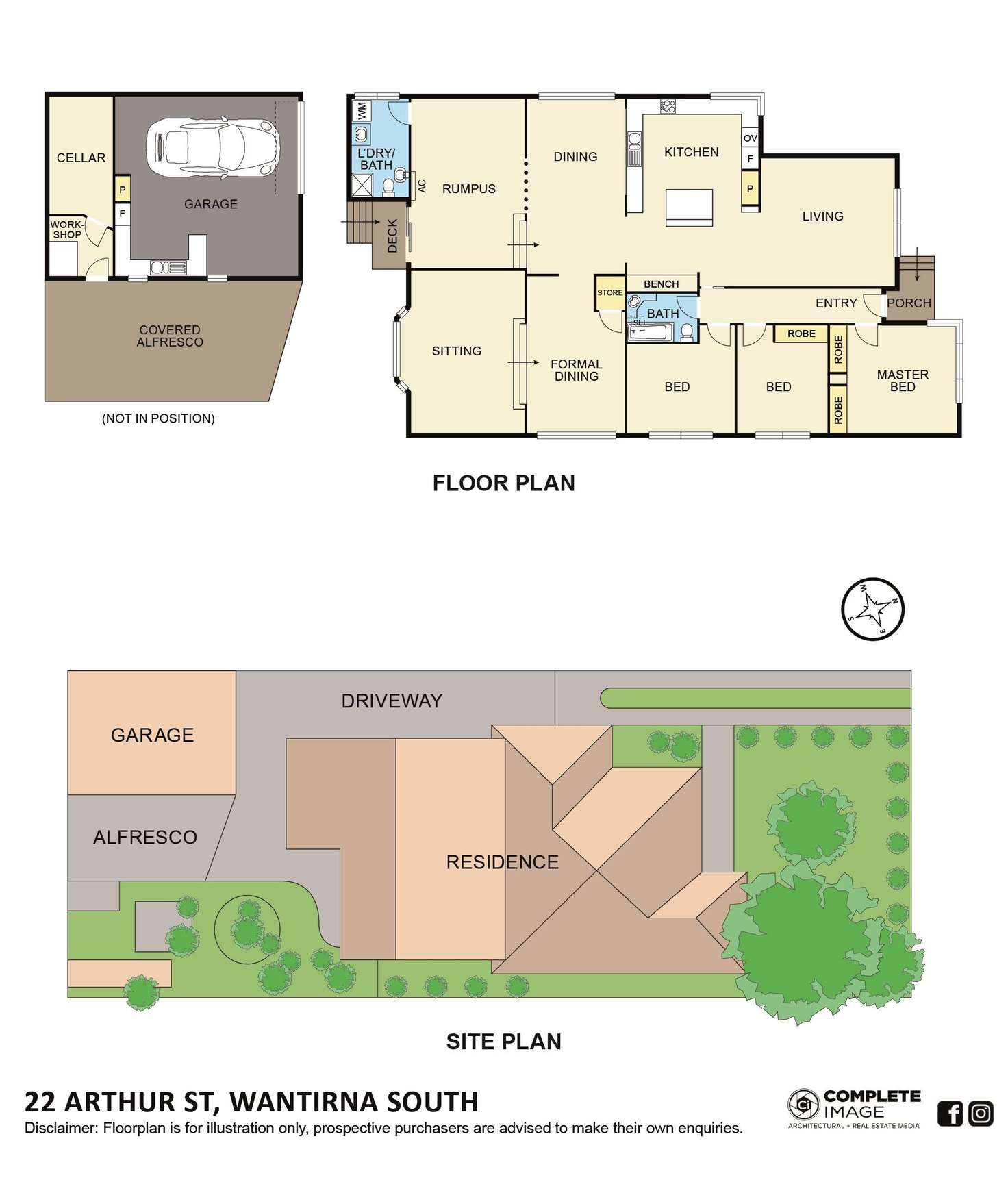 Floorplan of Homely house listing, 22 Arthur Street, Wantirna South VIC 3152