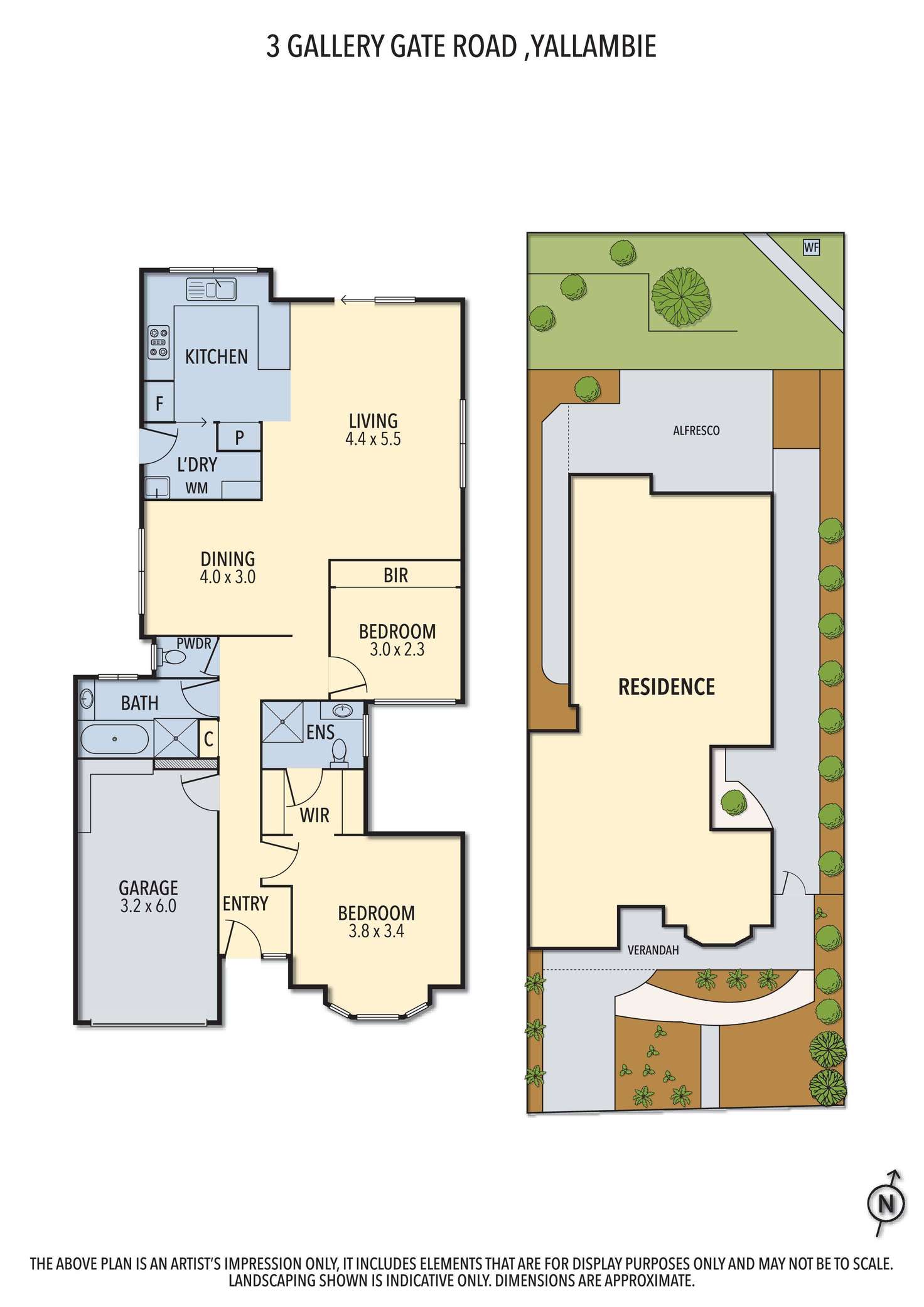Floorplan of Homely house listing, 3 Gallery Gate Road, Yallambie VIC 3085