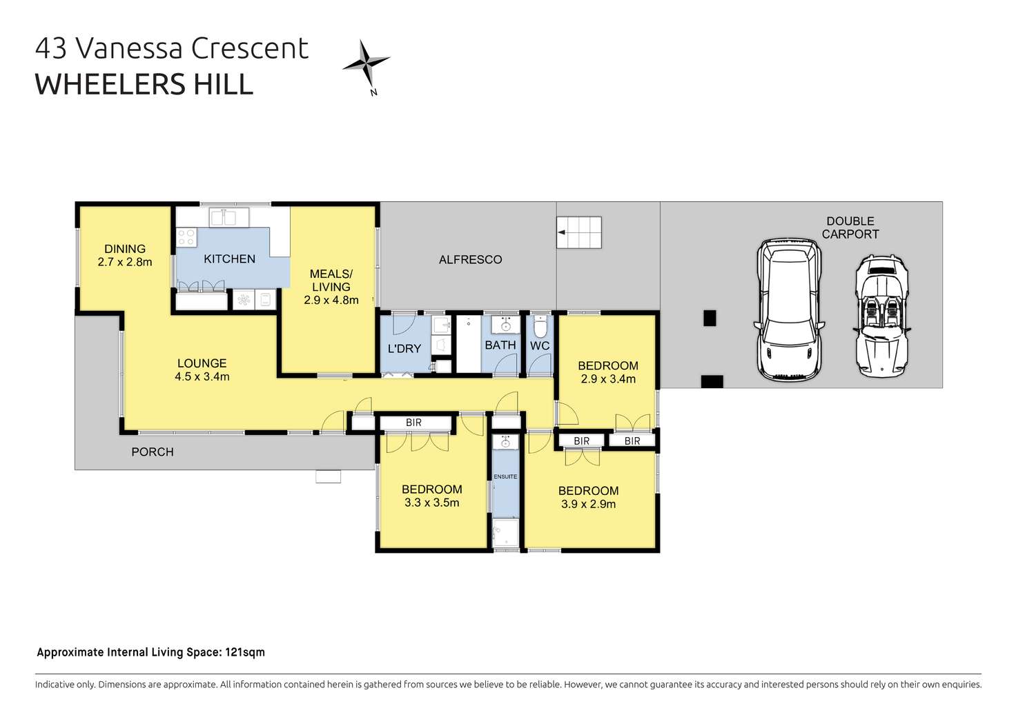 Floorplan of Homely house listing, 43 Vanessa Crescent, Wheelers Hill VIC 3150