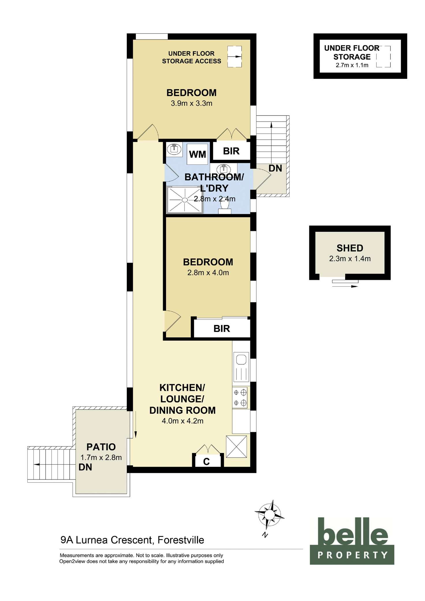 Floorplan of Homely apartment listing, 9A Lurnea Crescent, Forestville NSW 2087