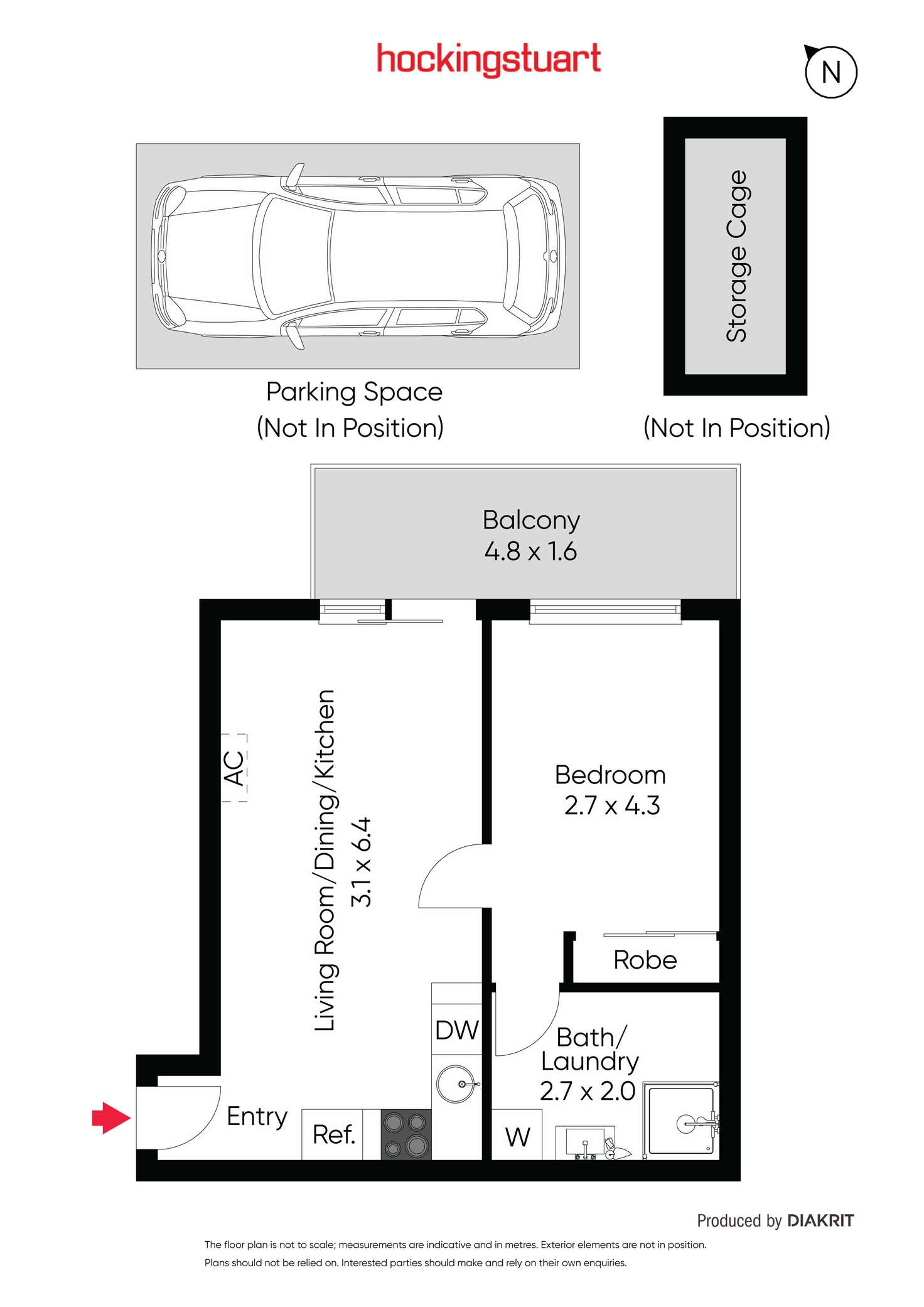 Floorplan of Homely apartment listing, 103/413 Geelong Road, Kingsville VIC 3012