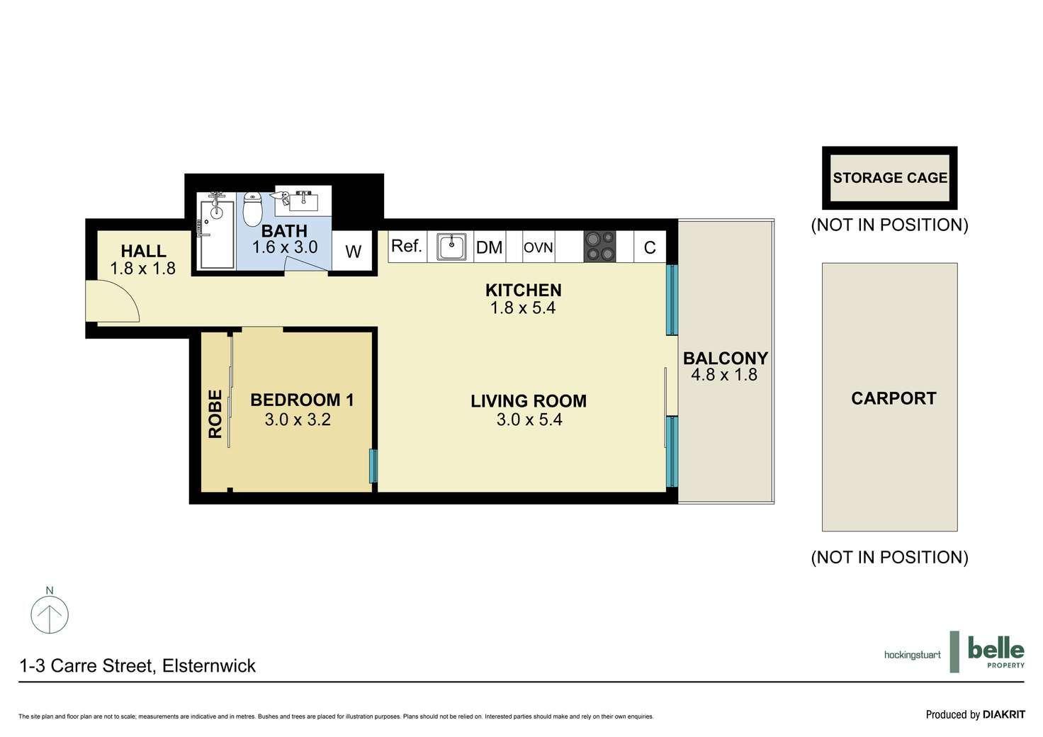 Floorplan of Homely apartment listing, 8/1-3 Carre Street, Elsternwick VIC 3185