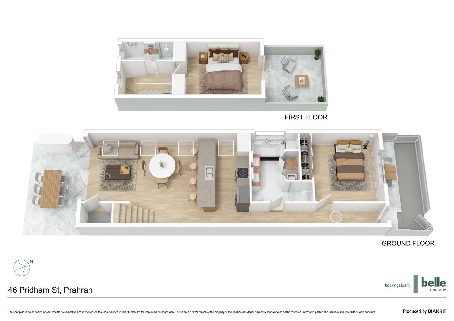 Floorplan of Homely house listing, 46 Pridham Street, Prahran VIC 3181