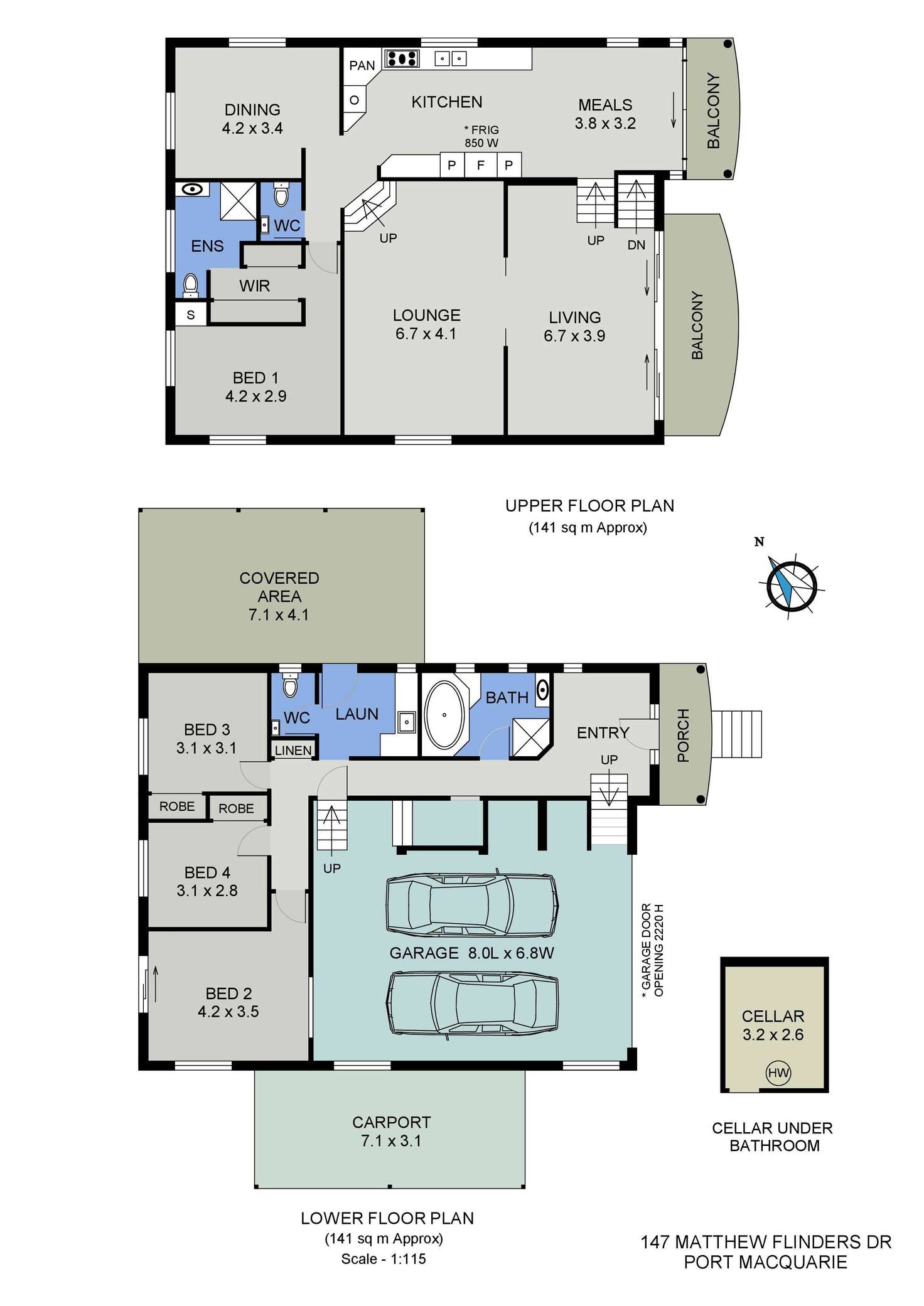 Floorplan of Homely house listing, 147 Matthew Flinders Drive, Port Macquarie NSW 2444