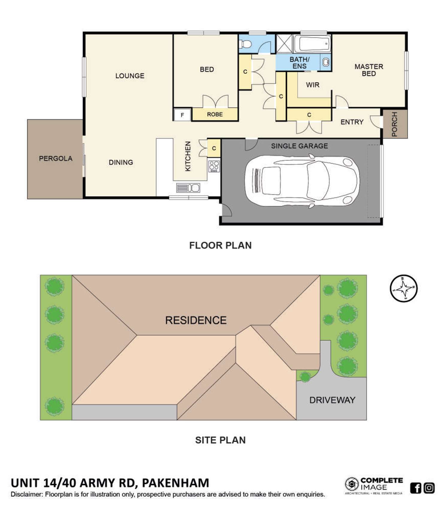 Floorplan of Homely unit listing, 14/40 Army Road, Pakenham VIC 3810