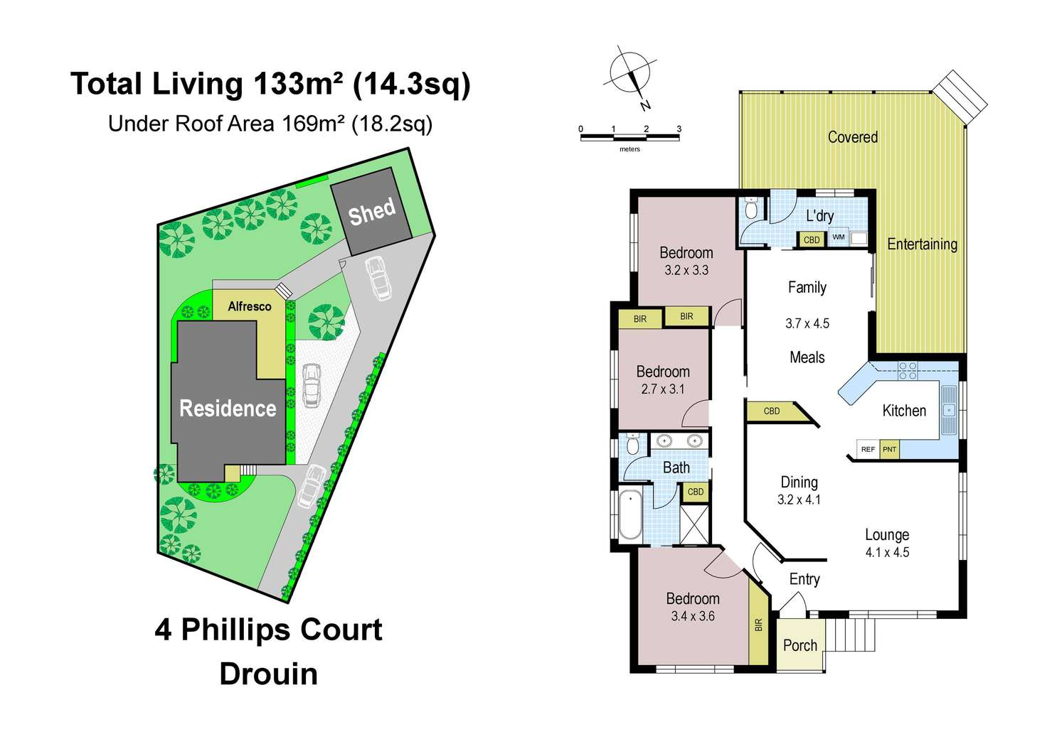 Floorplan of Homely house listing, 4 Phillips Court, Drouin VIC 3818