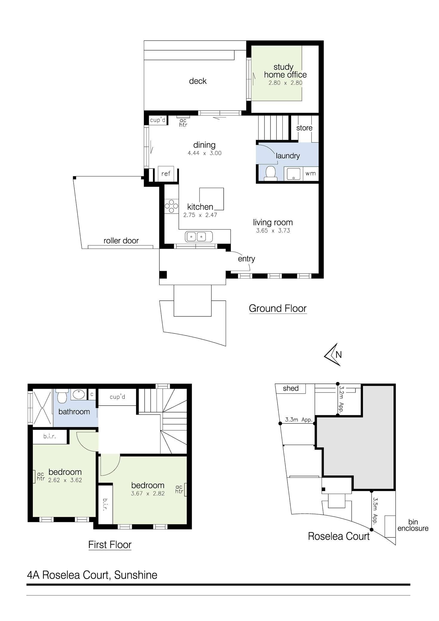 Floorplan of Homely house listing, 4a Roselea Court, Sunshine VIC 3020