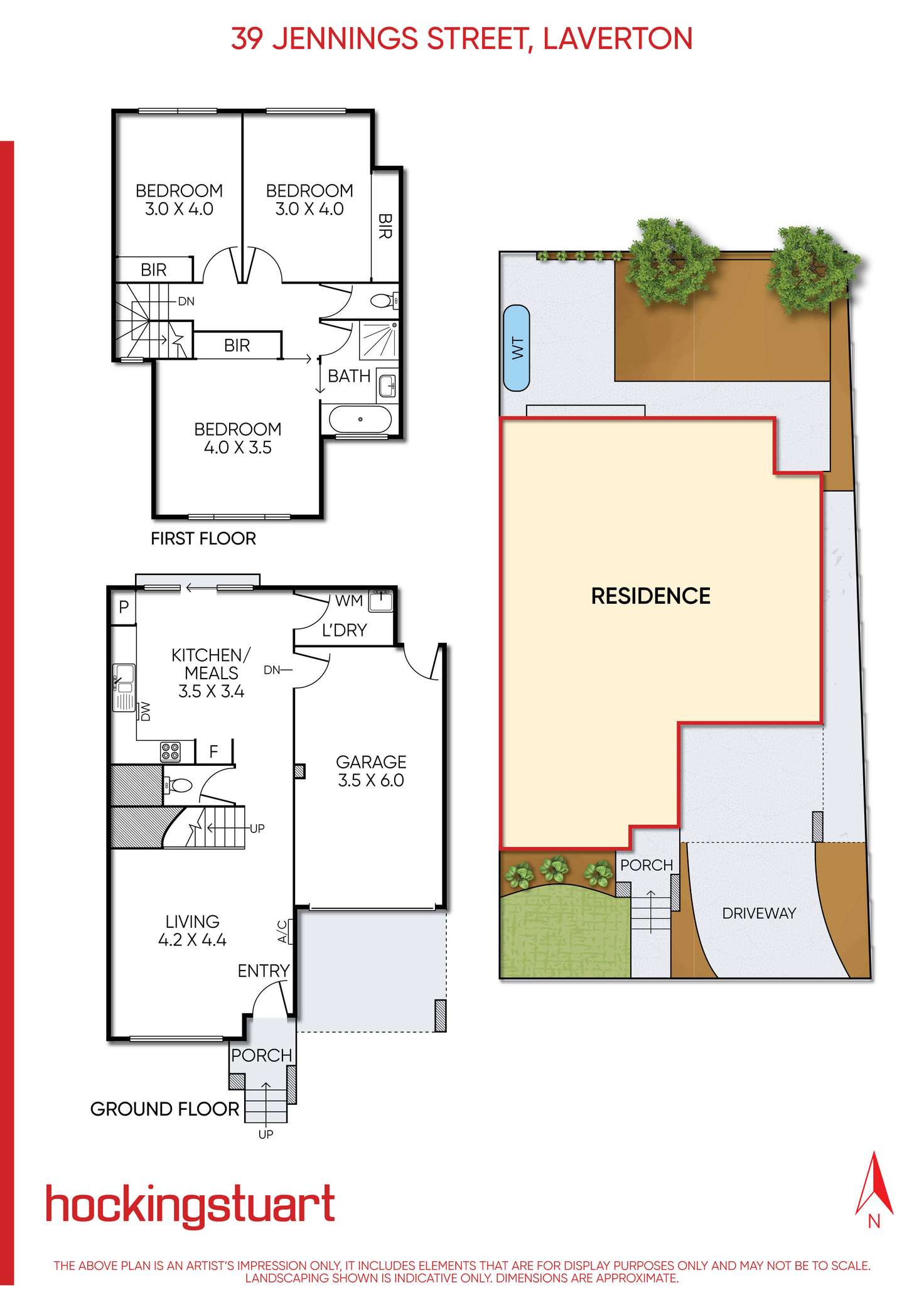 Floorplan of Homely house listing, 39 Jennings Street, Laverton VIC 3028