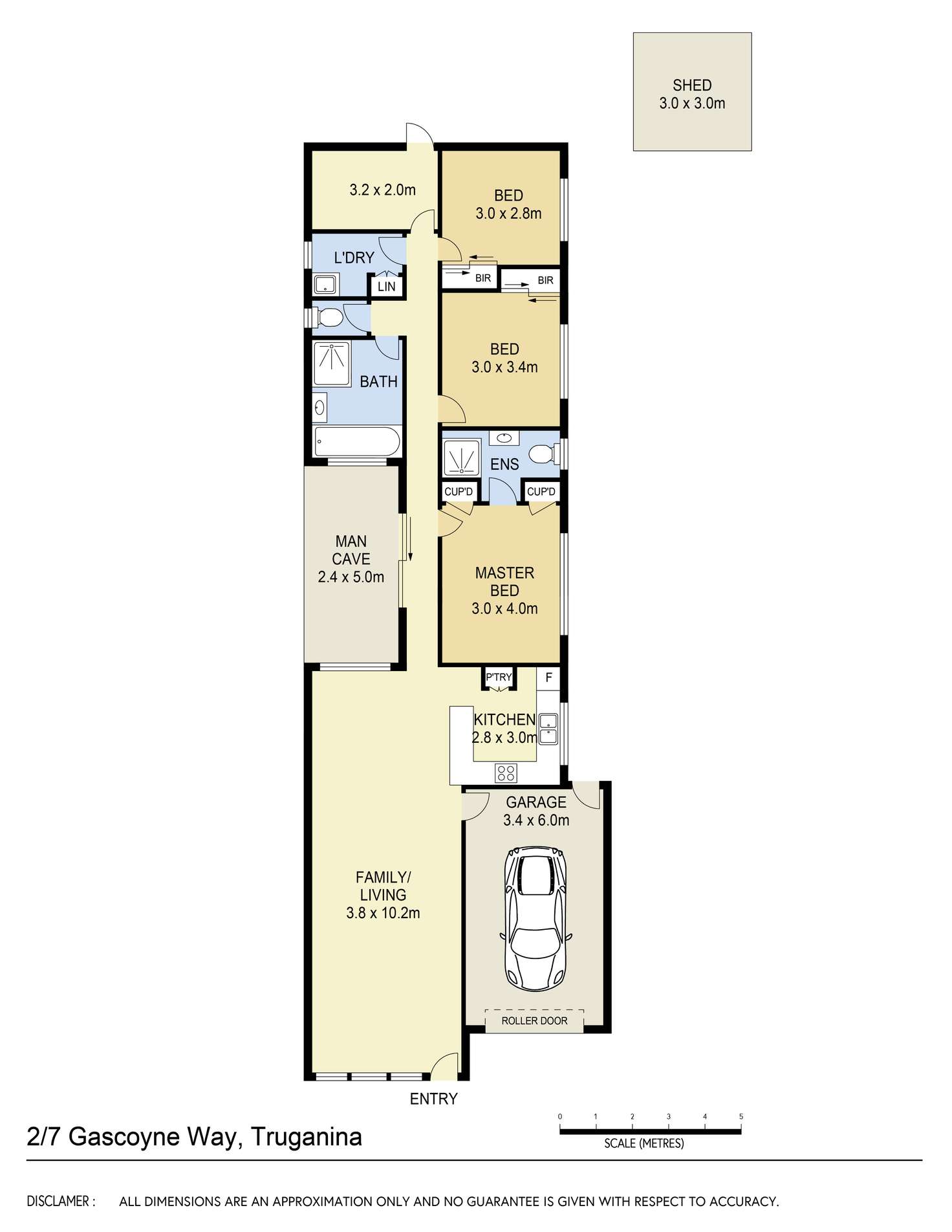 Floorplan of Homely unit listing, 2/7 Gascoyne Way, Truganina VIC 3029