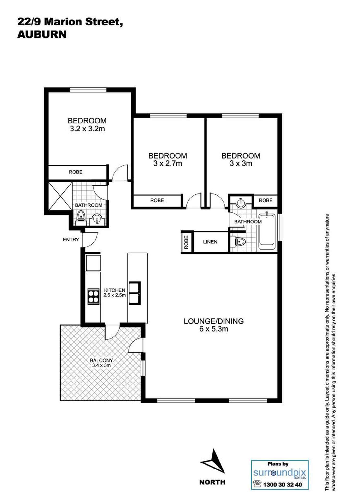 Floorplan of Homely unit listing, 22/9 Marion Street, Auburn NSW 2144