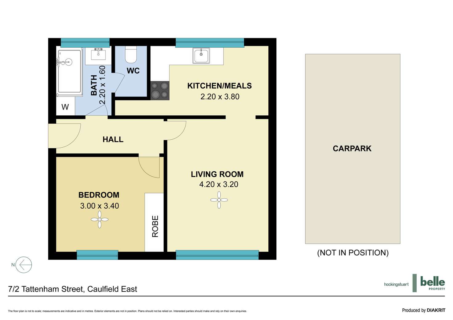 Floorplan of Homely apartment listing, 7/2 Tattenham Street, Caulfield East VIC 3145