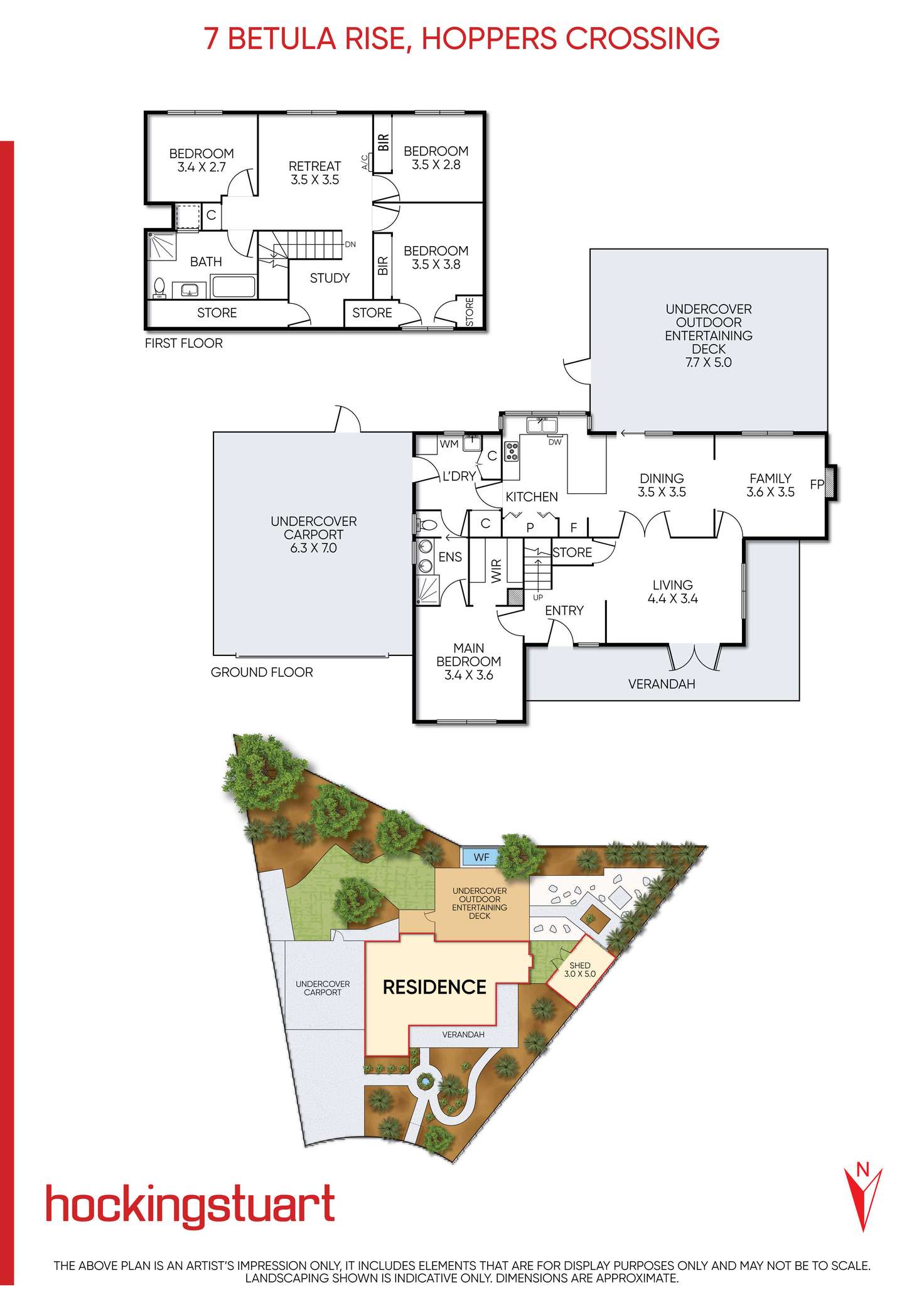 Floorplan of Homely house listing, 7 Betula Rise, Hoppers Crossing VIC 3029