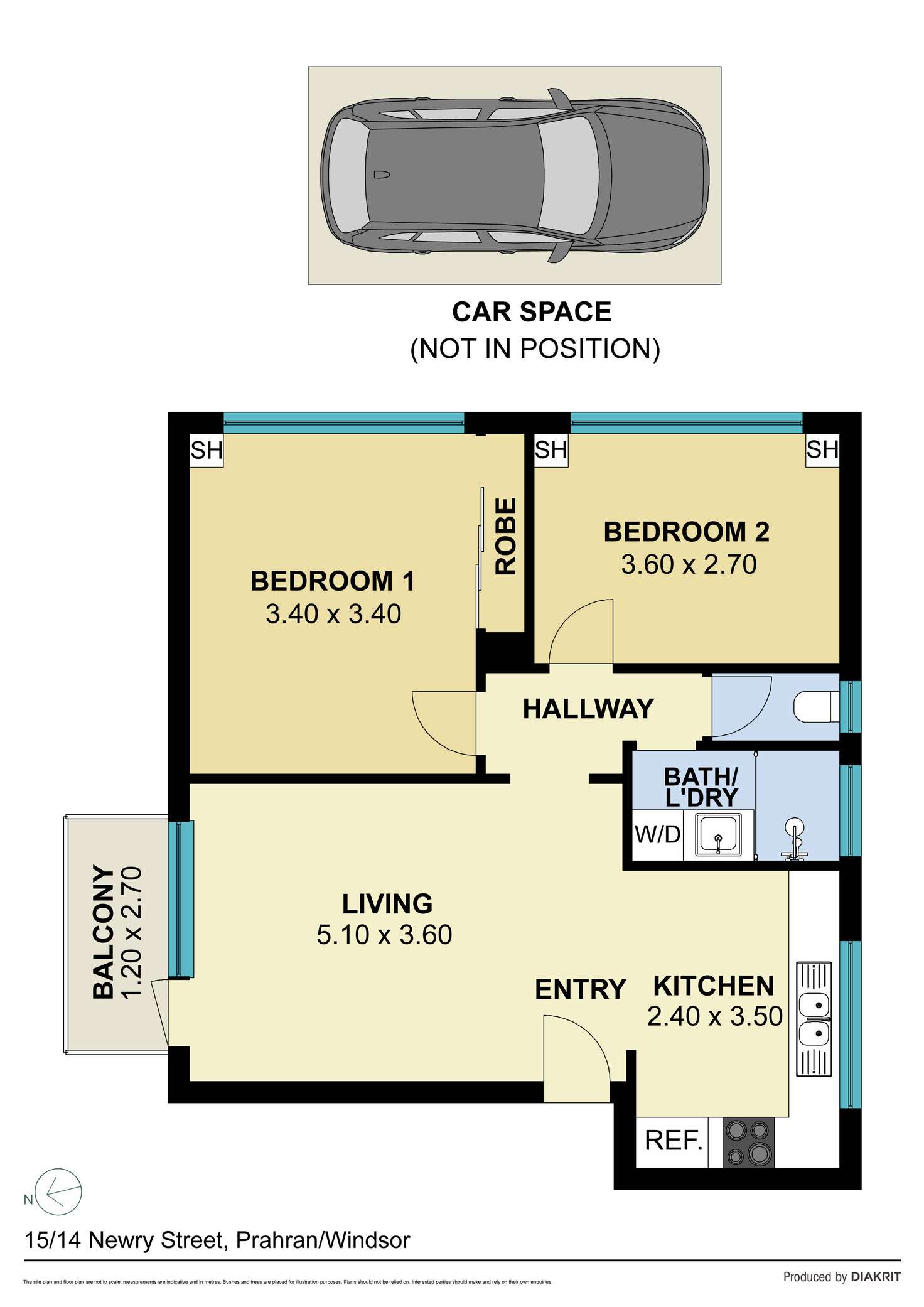 Floorplan of Homely apartment listing, 15/14 Newry Street, Prahran VIC 3181