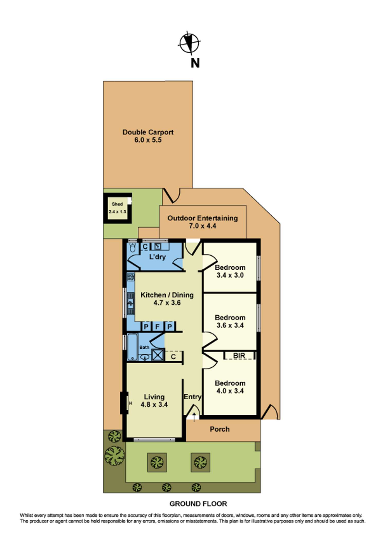 Floorplan of Homely house listing, 1/33 Furlong Road, Sunshine North VIC 3020