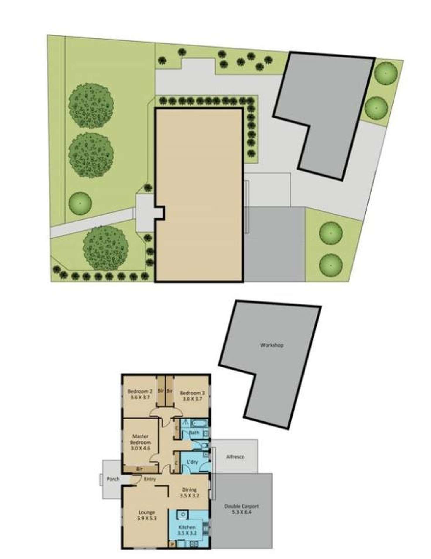 Floorplan of Homely house listing, 3 Perry Close, Melton VIC 3337