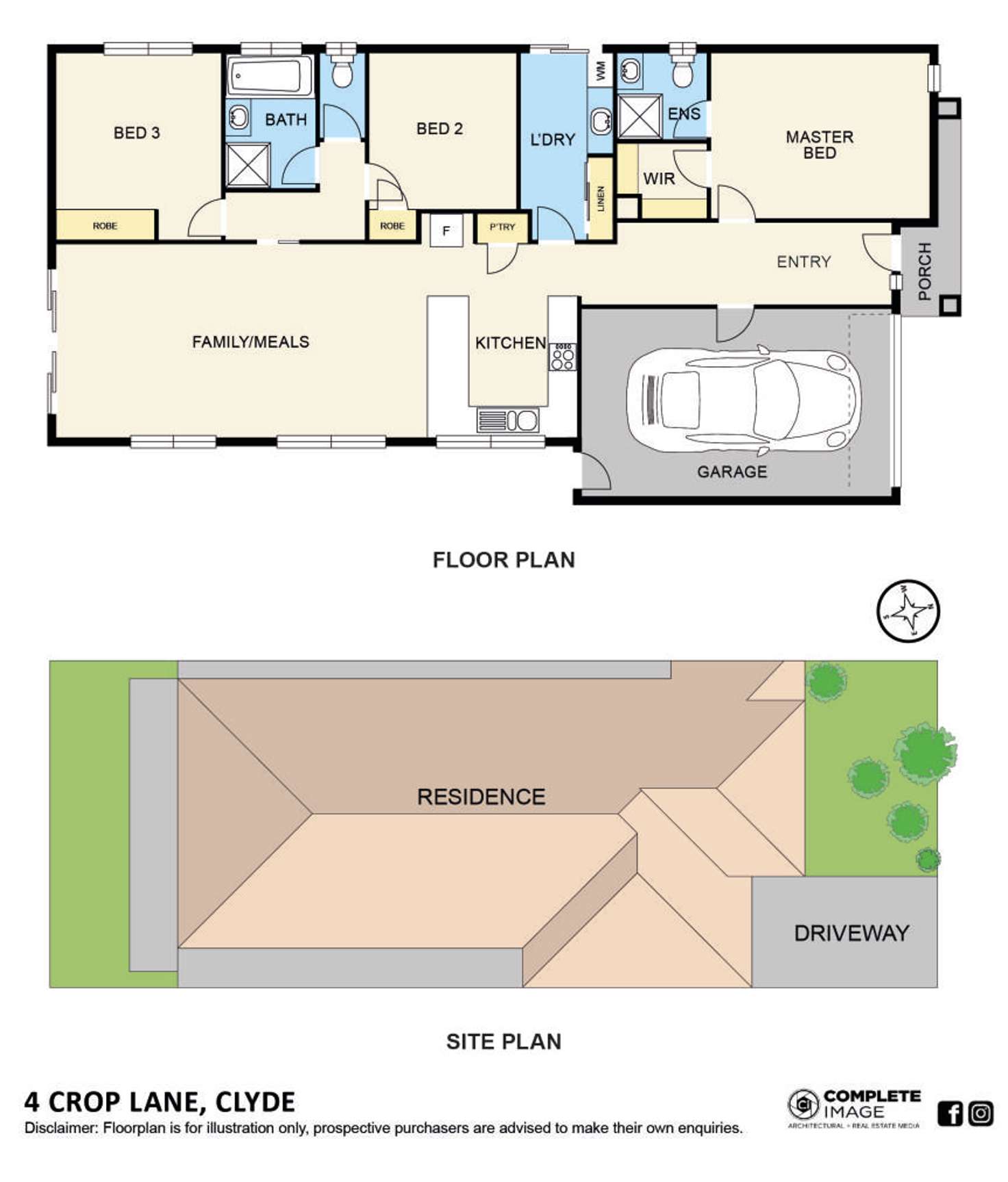 Floorplan of Homely house listing, 4 Crop Court, Clyde VIC 3978