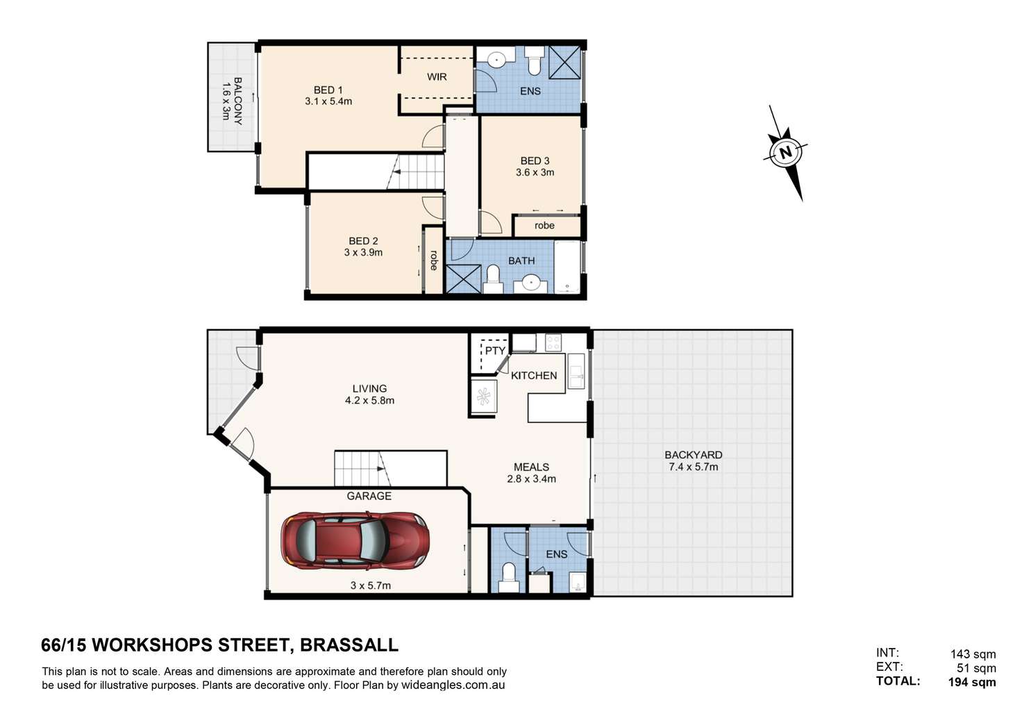 Floorplan of Homely unit listing, 66/15 Workshops Street, Brassall QLD 4305