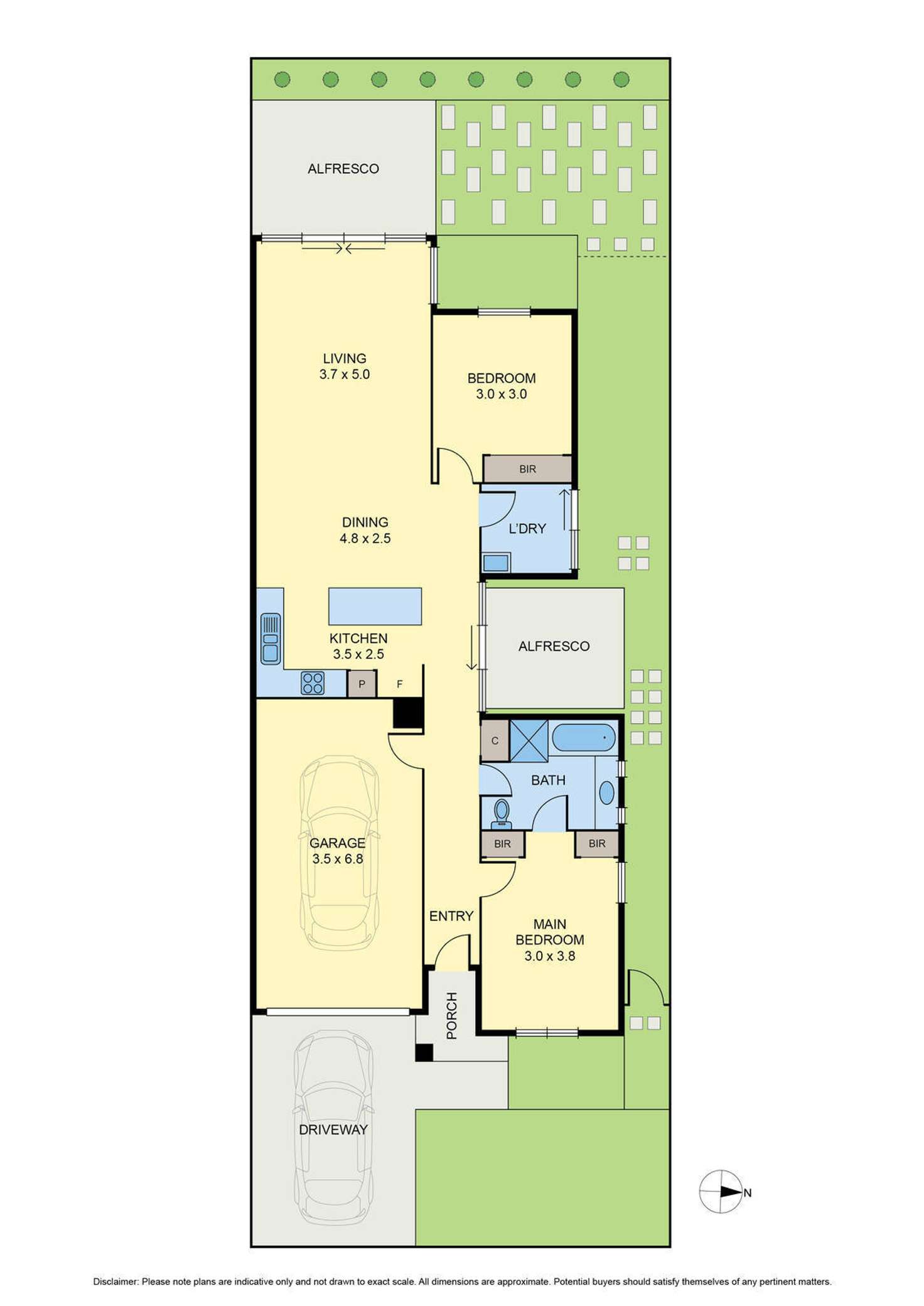 Floorplan of Homely townhouse listing, 32 Lakeside Drive, Roxburgh Park VIC 3064