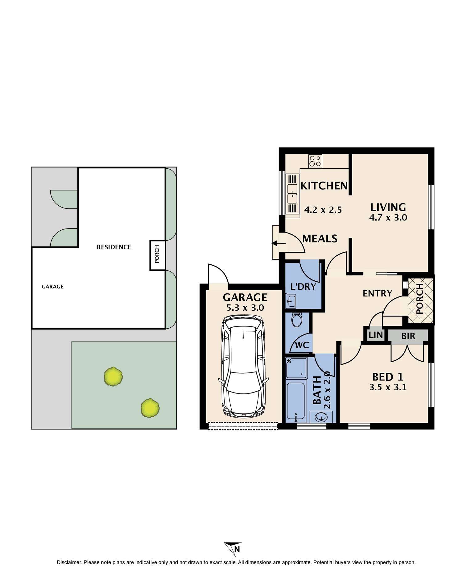 Floorplan of Homely unit listing, 1/10 Goulburn Avenue, Reservoir VIC 3073